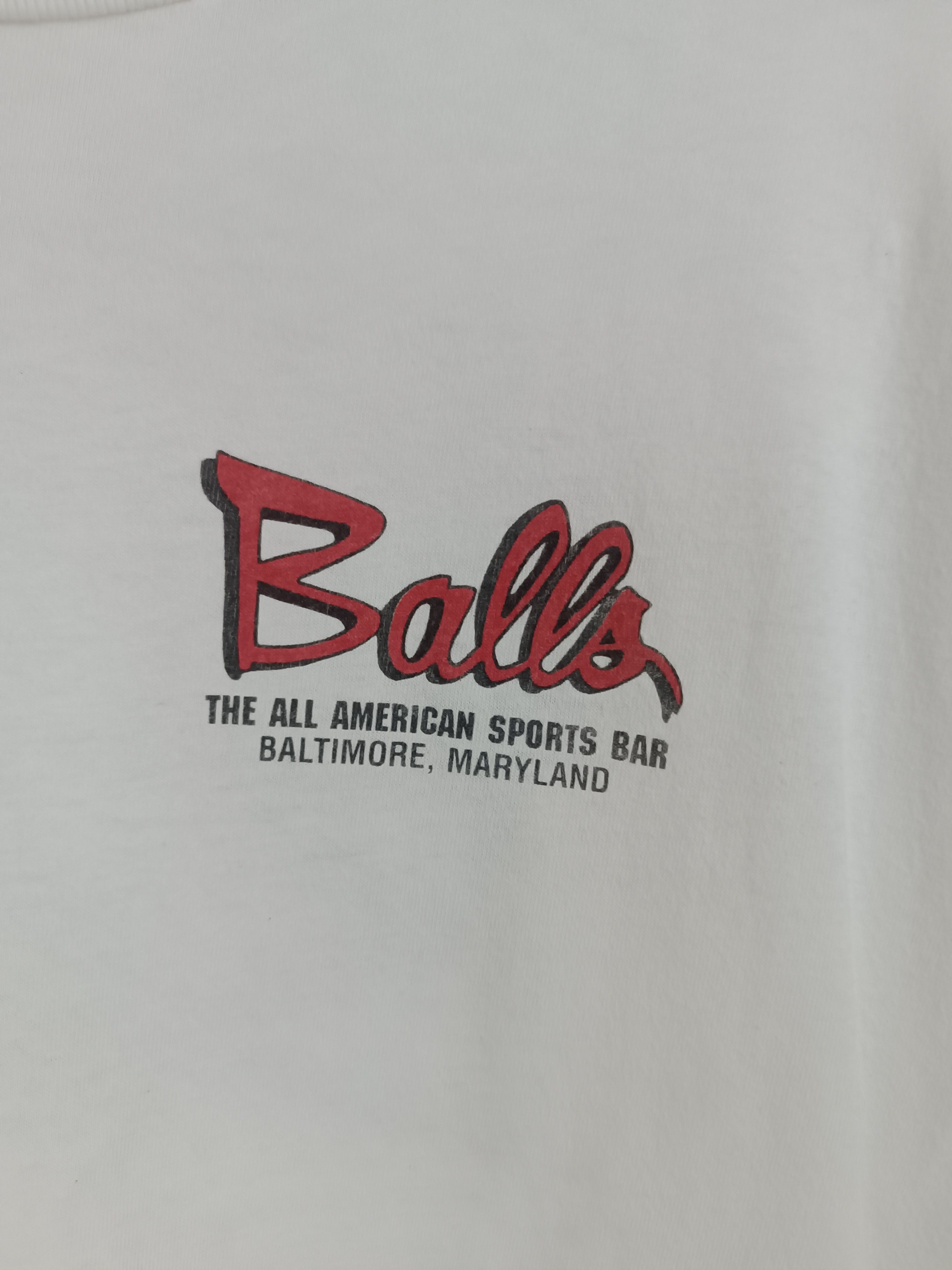 NFL VINTAGE 90'S BALLS AMERICAN SPORTS BAR TEE NBA NFL MLB FIFA Size US XL / EU 56 / 4 - 9 Thumbnail