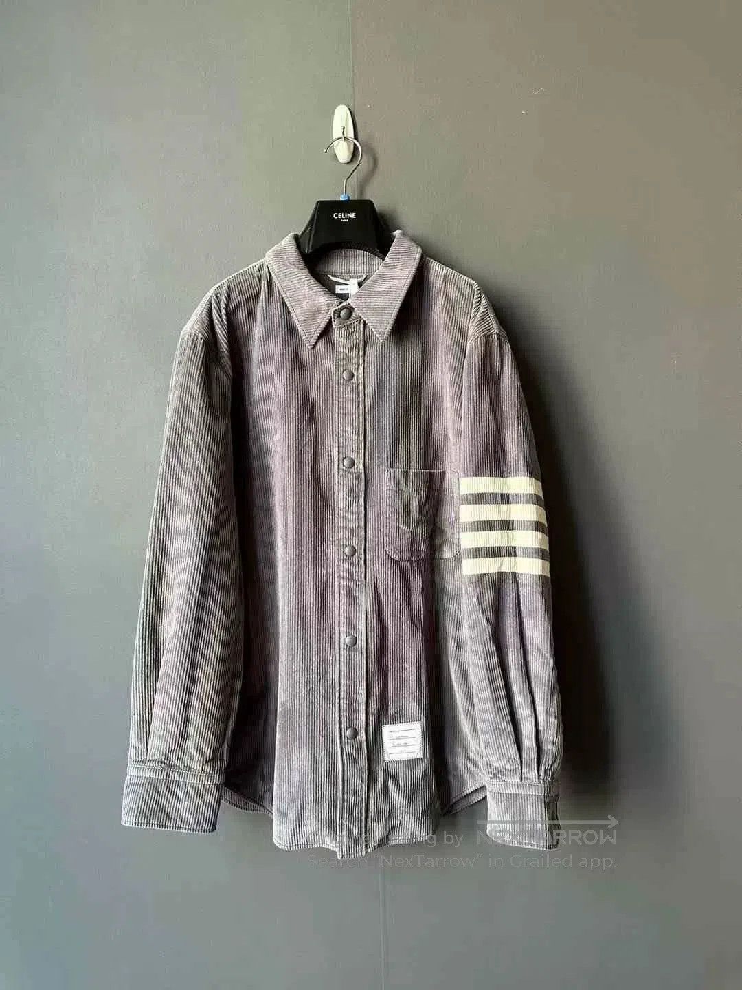 Thom Browne thom browne gray corduroy shirt jacket. Size US M / EU 48-50 / 2 - 1 Thumbnail