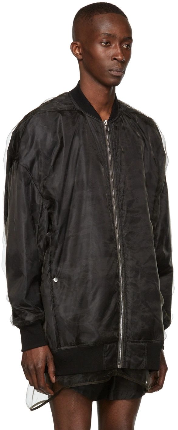 Rick Owens o1y0325 Bomber Jacket in Black Size US L / EU 52-54 / 3 - 2 Thumbnail