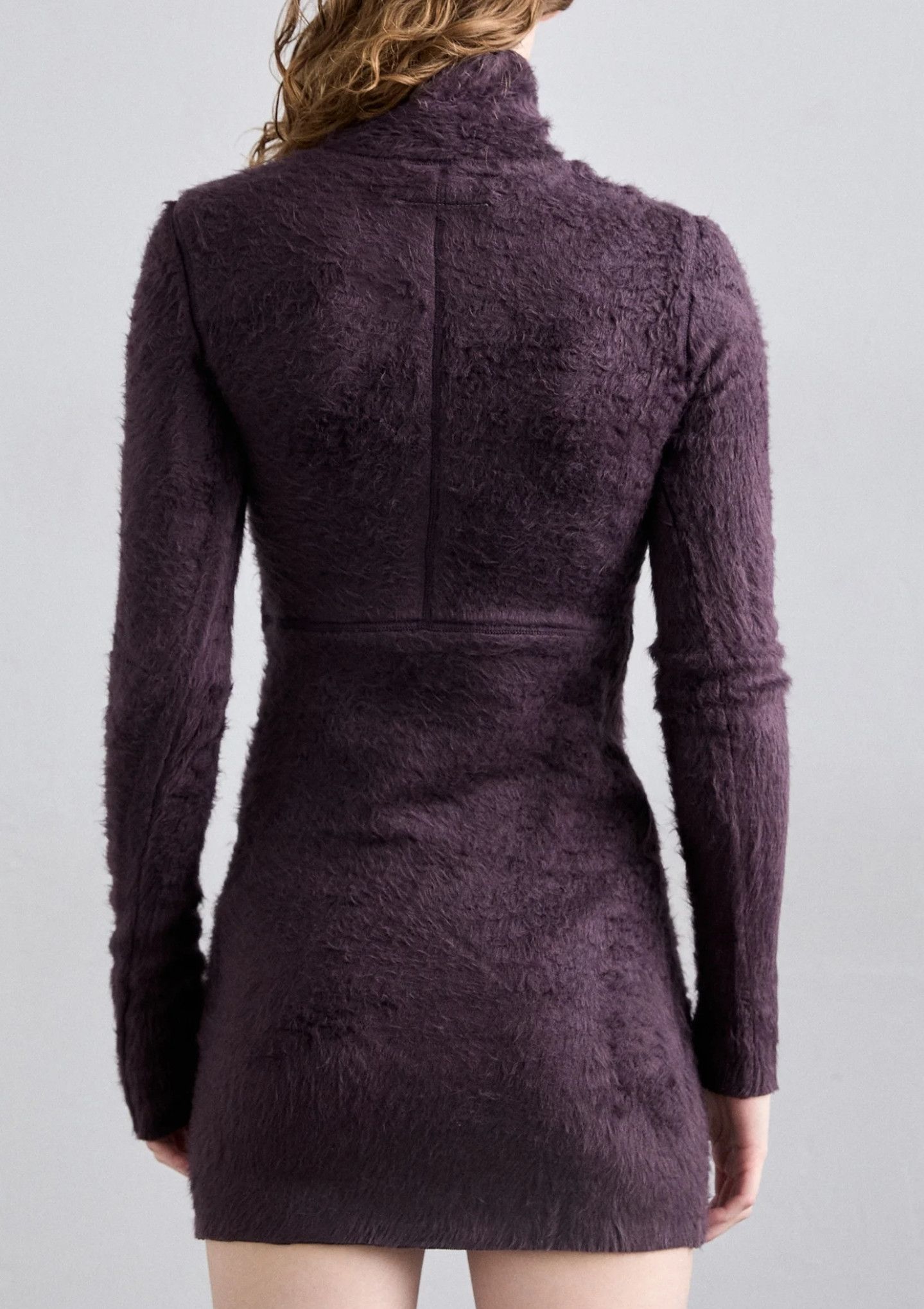 Maison Margiela MM6 Maison Margiela Midi Drees Day Dress Dark Purple XS Size XS / US 0-2 / IT 36-38 - 3 Thumbnail
