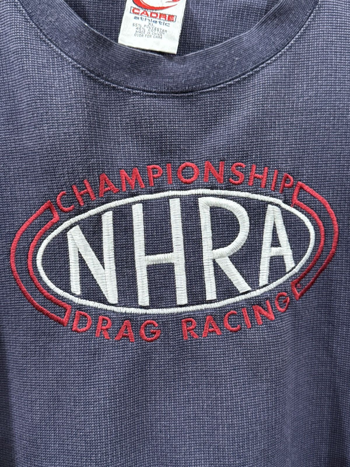 Vintage 90s NHRA Drag Racing sweatshirt Size US XL / EU 56 / 4 - 2 Thumbnail