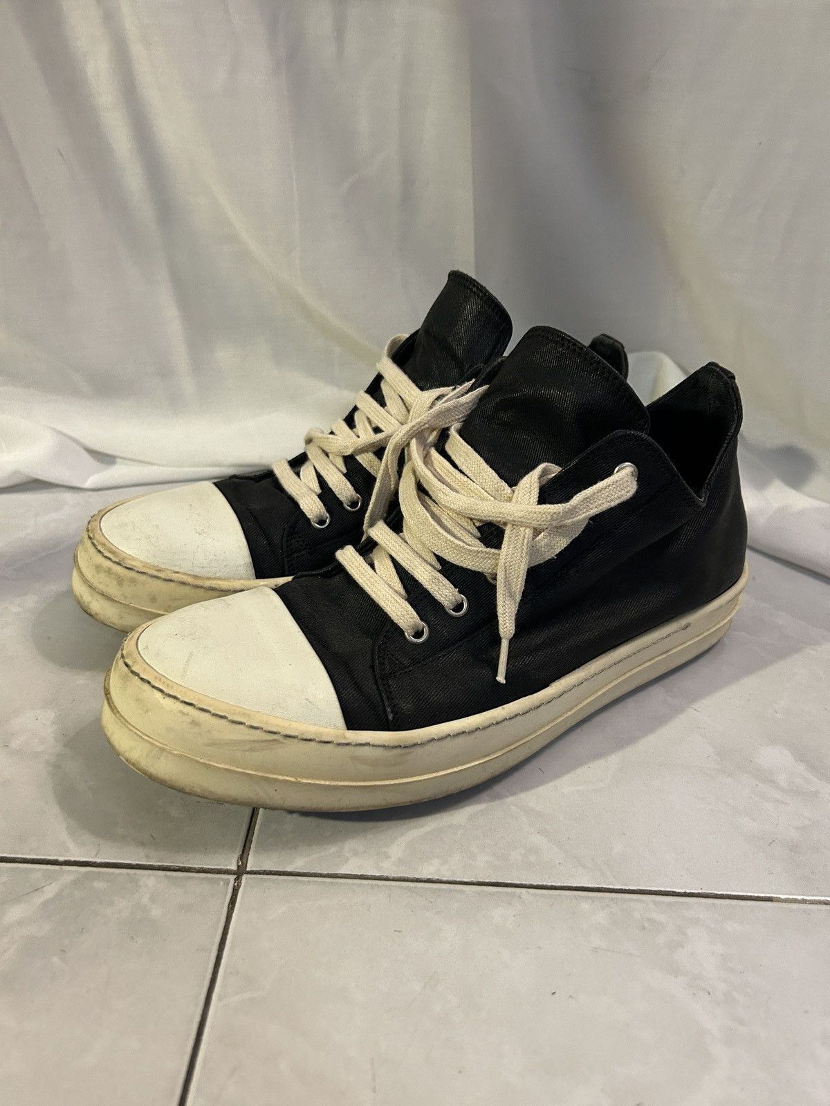 靴 Rick Owens Waxed-leather cowboy boots Rick Owens waxed leather cowboy boots