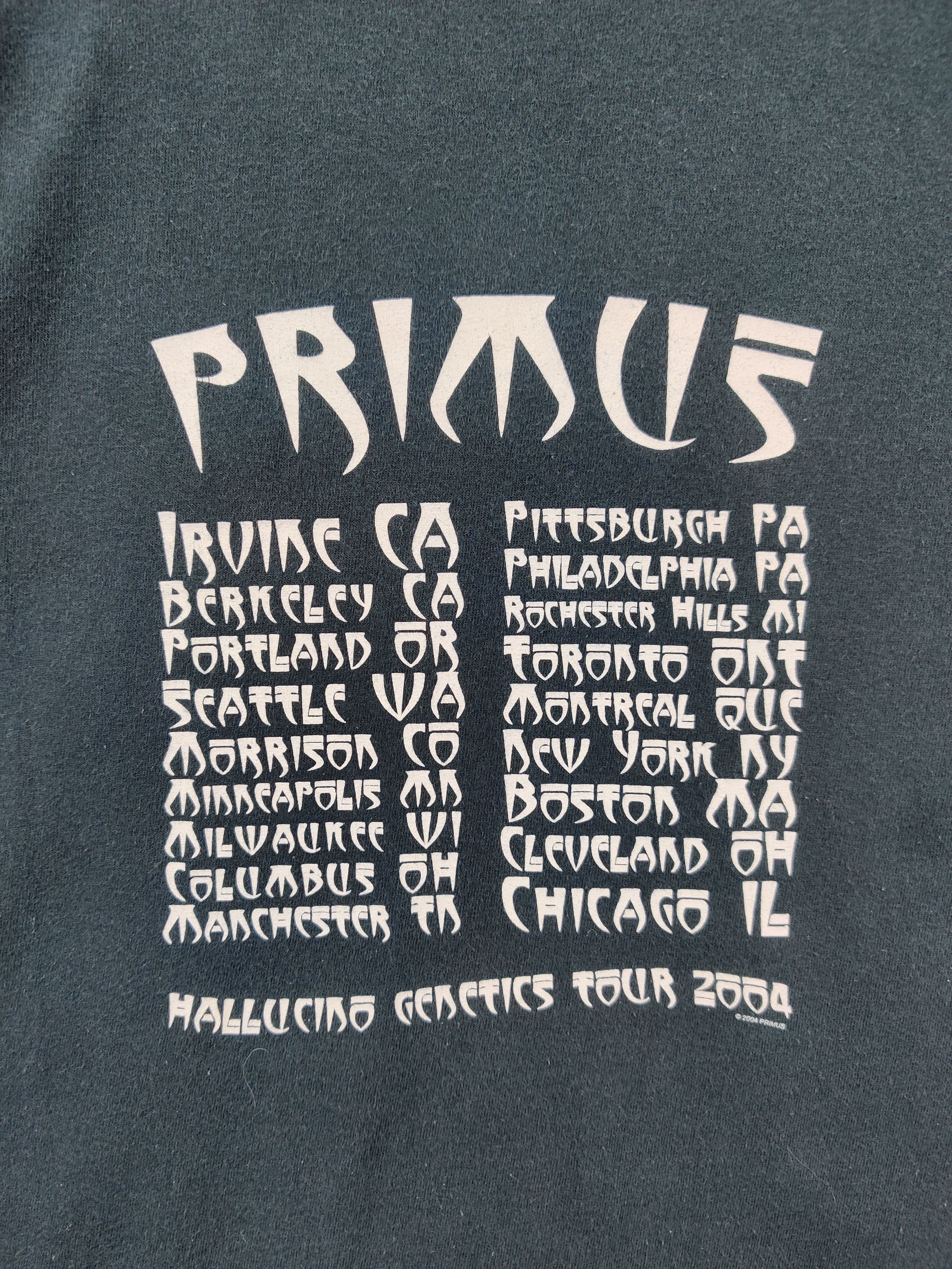 Band Tees Vintage Primus Hallucino Genetics Band Tee Tshirt Size US XL / EU 56 / 4 - 7 Thumbnail