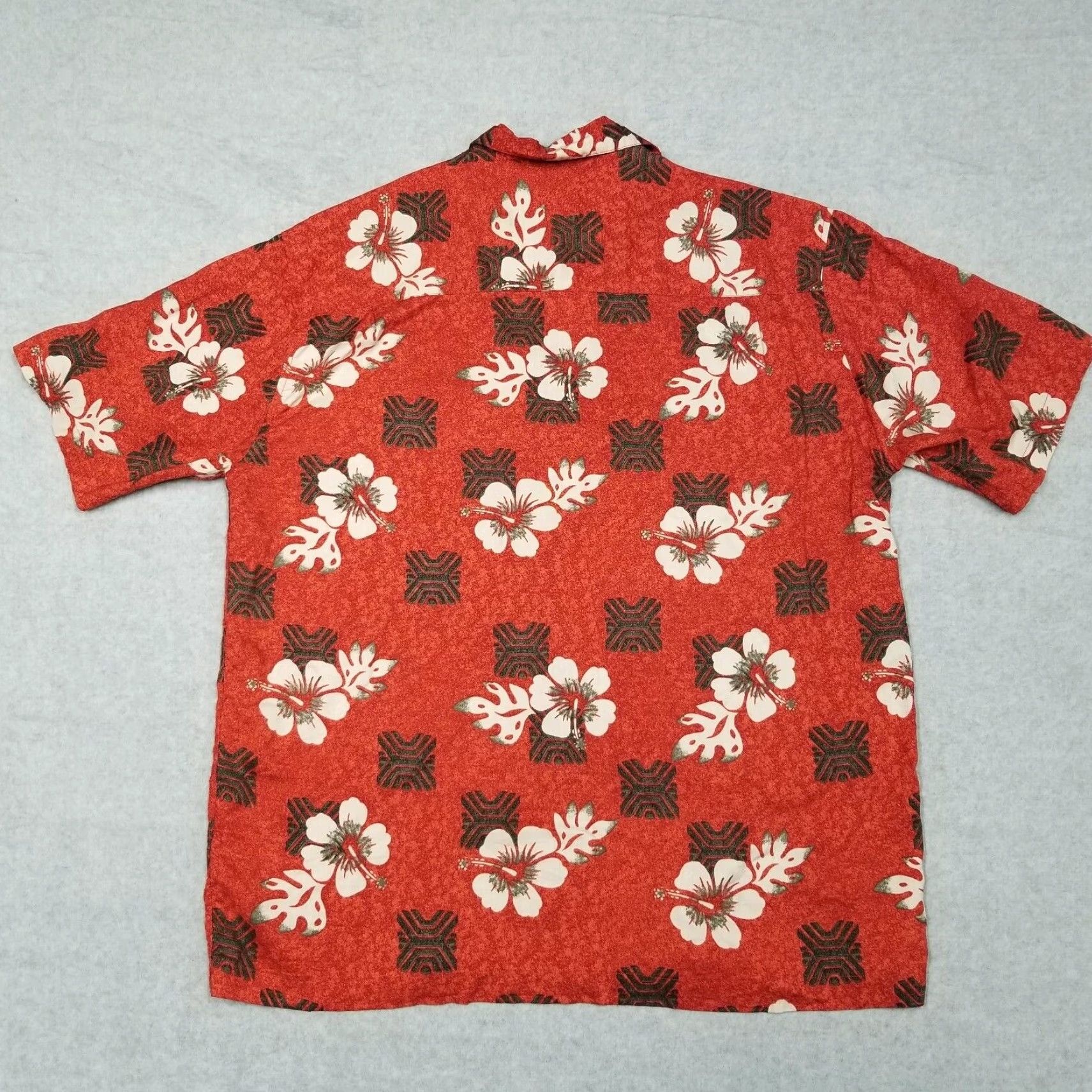 Ocean Pacific VINTAGE Ocean Pacific Hawaii Shirt Men XL Red Floral Short Sleeve Button Casual Size US XL / EU 56 / 4 - 7 Thumbnail