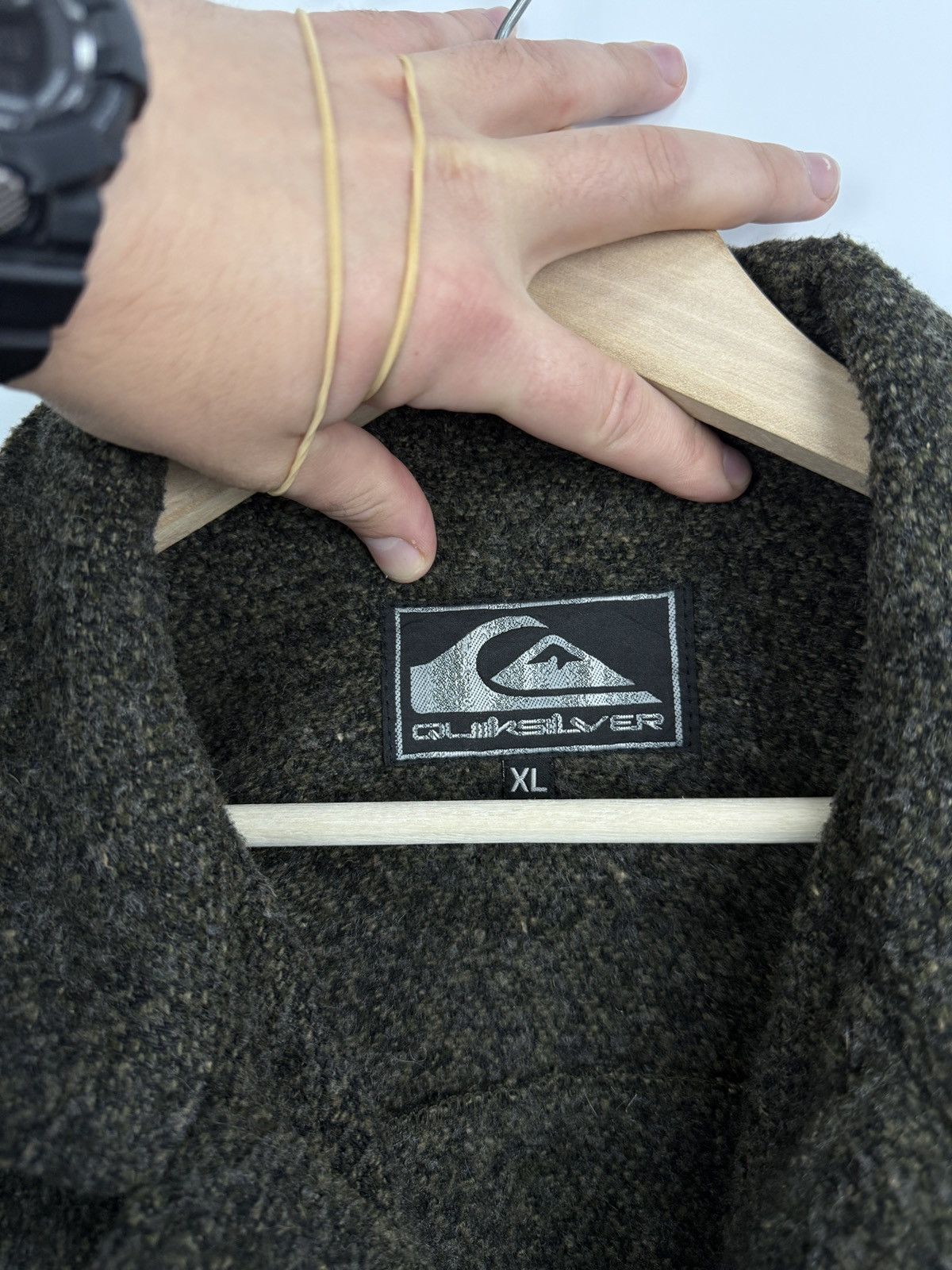 Quiksilver 🇺🇸 Vintage 90s Quiksilver Wool Jacket Surfing Skateboarding Size US XL / EU 56 / 4 - 5 Thumbnail