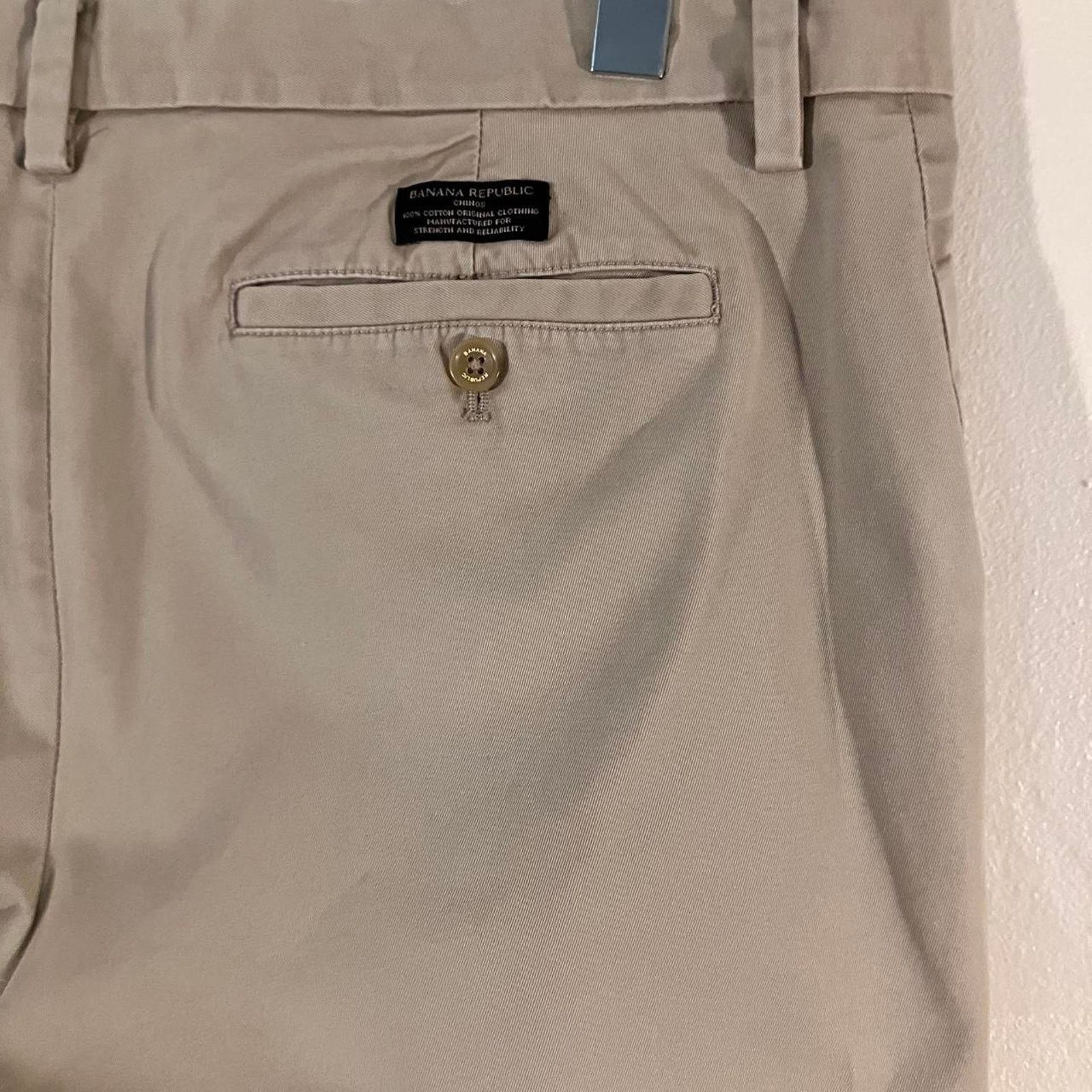 Banana Republic Banana Republic Tan Emerson Chino Trouser Pants Size US 34 / EU 50 - 4 Thumbnail