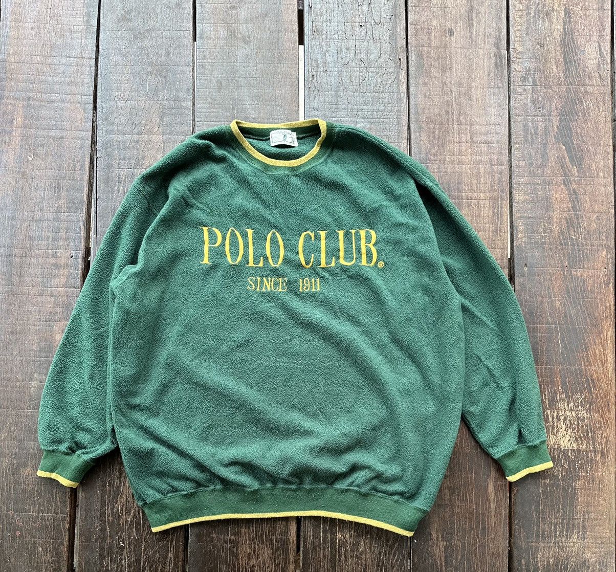 Vintage Vintage Polo Club Fleece Size US XL / EU 56 / 4 - 1 Thumbnail