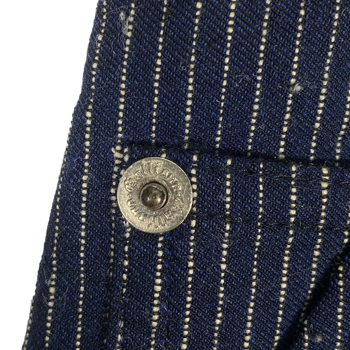 John Galliano Vintage John Galliano Floral Embroidered Pinstripe Trousers Size 32" / US 10 / IT 46 - 9 Thumbnail