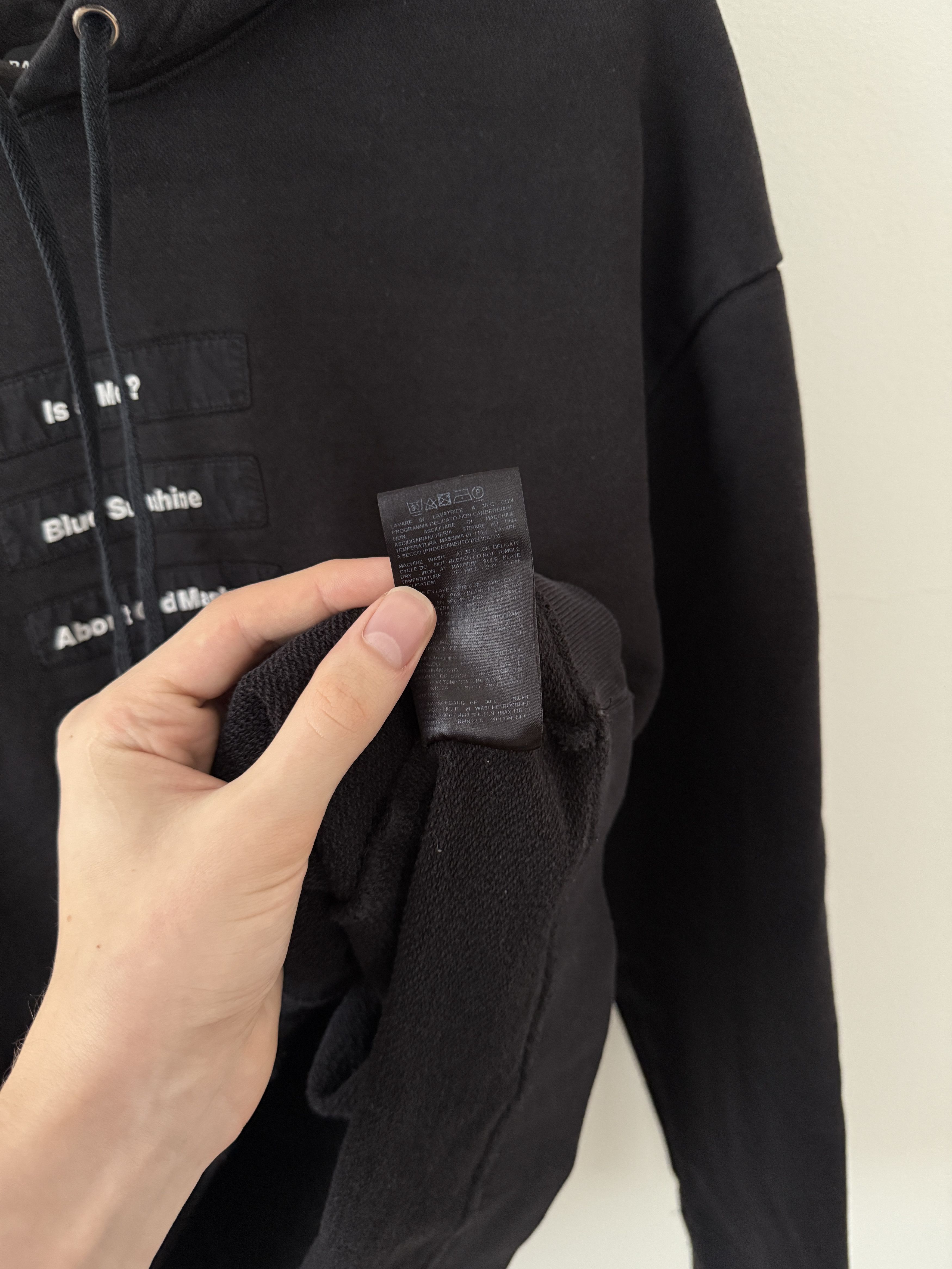 Raf Simons SS18 Poem Patch Joy Division Hoodie Size US S / EU 44-46 / 1 - 16 Thumbnail
