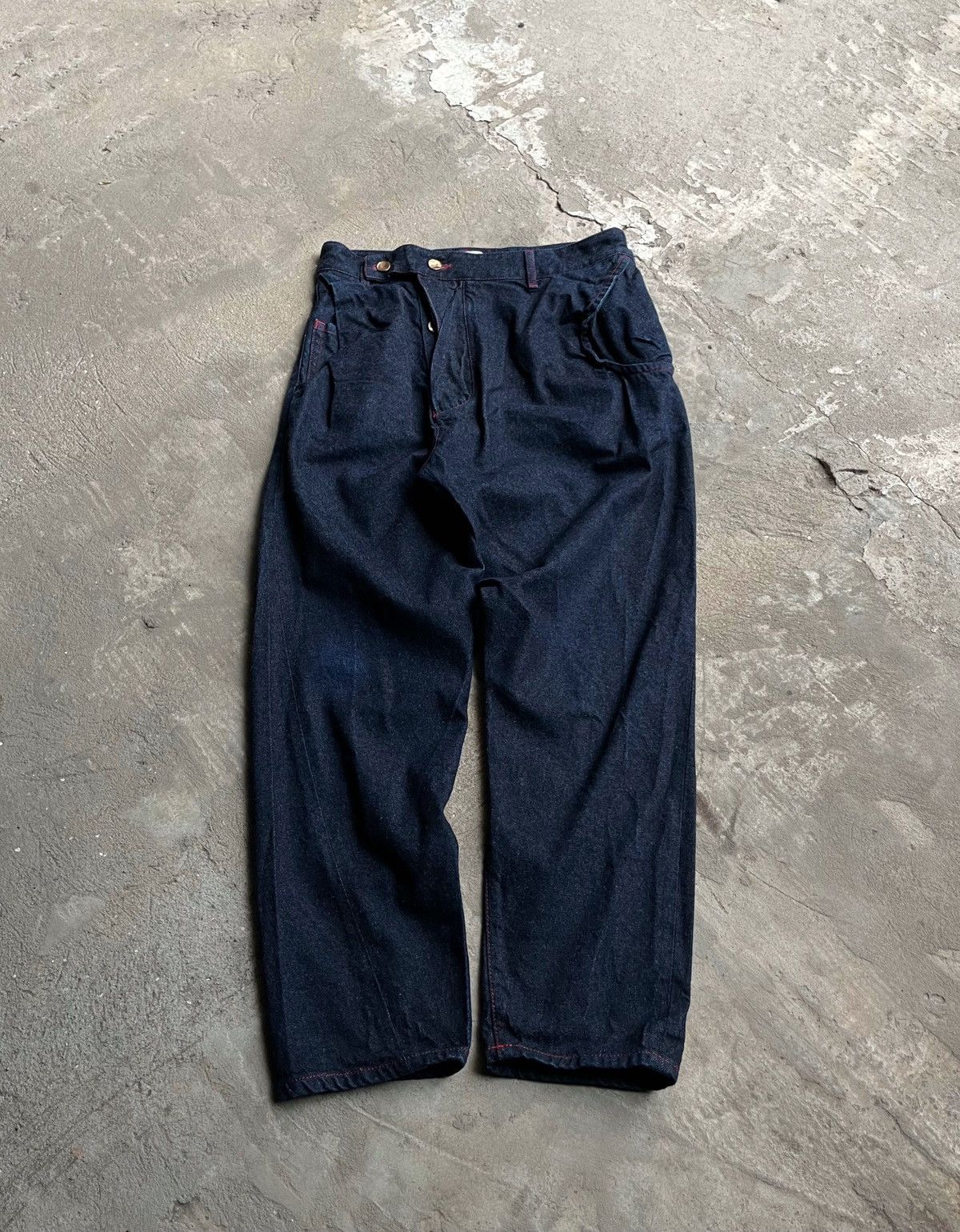 Vivienne Westwood Vivienne Westwood Orb Asymmetric Drunken Alcoholic Jeans Size US 30 / EU 46 - 2 Thumbnail