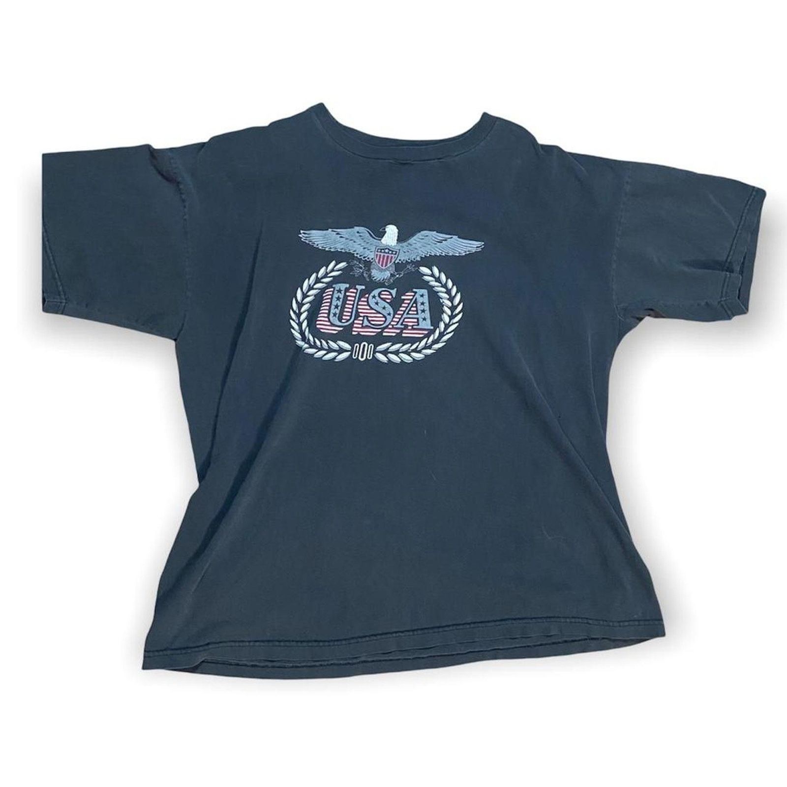 Gildan 2000s usa motorcycle cycle tee shirt black Size US XL / EU 56 / 4 - 1 Thumbnail