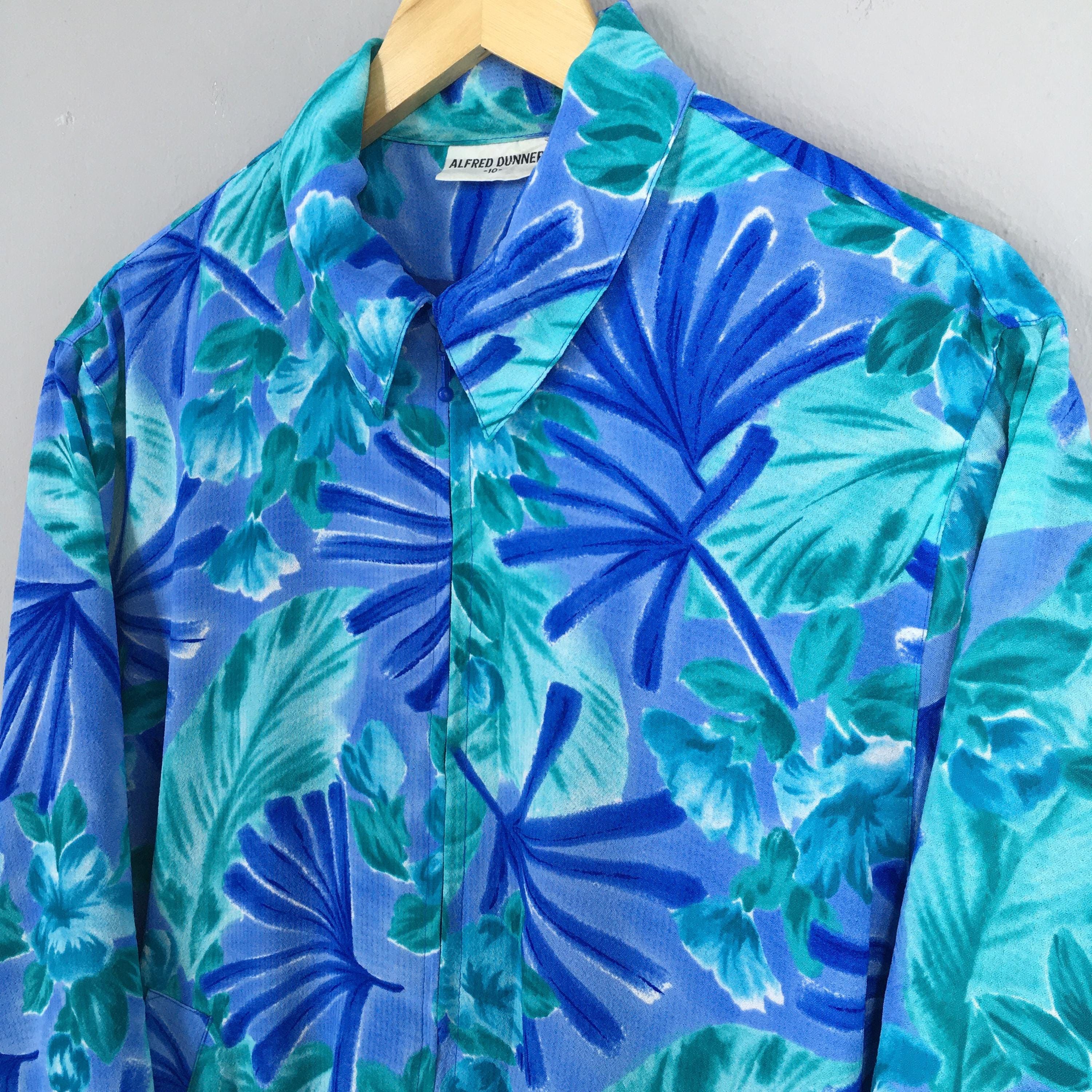 Designer × Vintage Vintage Alfred Dunner Leaves Graphic Ladies Jacket Medium Size M / US 6-8 / IT 42-44 - 3 Thumbnail