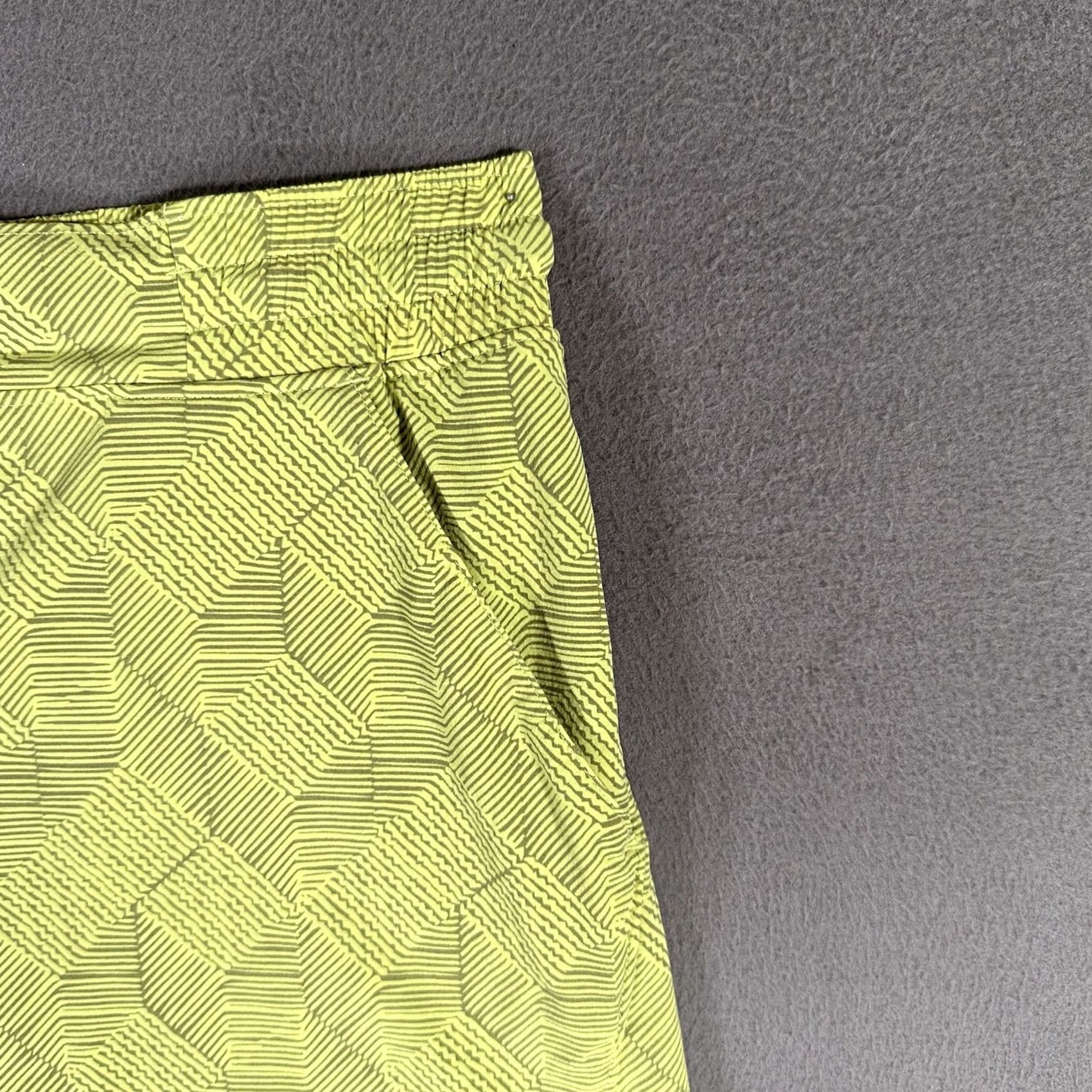 Vintage Backcountry Pecos Shorts Swim Mens 2XL Neon Yellow Geometric Drawstring Water Size US 39 - 4 Thumbnail