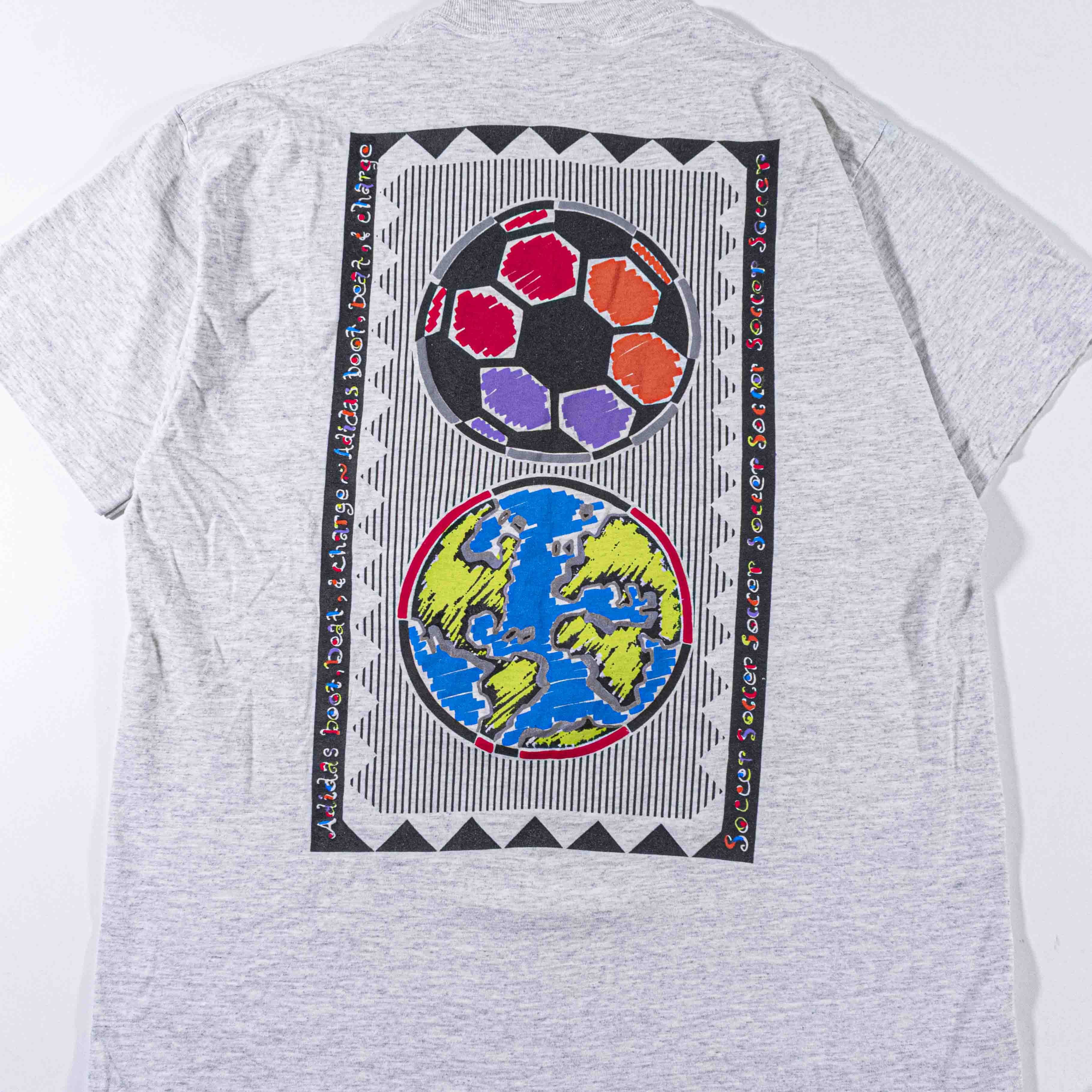 Adidas Vintage Adidas Boot Beat Charge T-Shirt Soccer World Cup Size US M / EU 48-50 / 2 - 1 Thumbnail