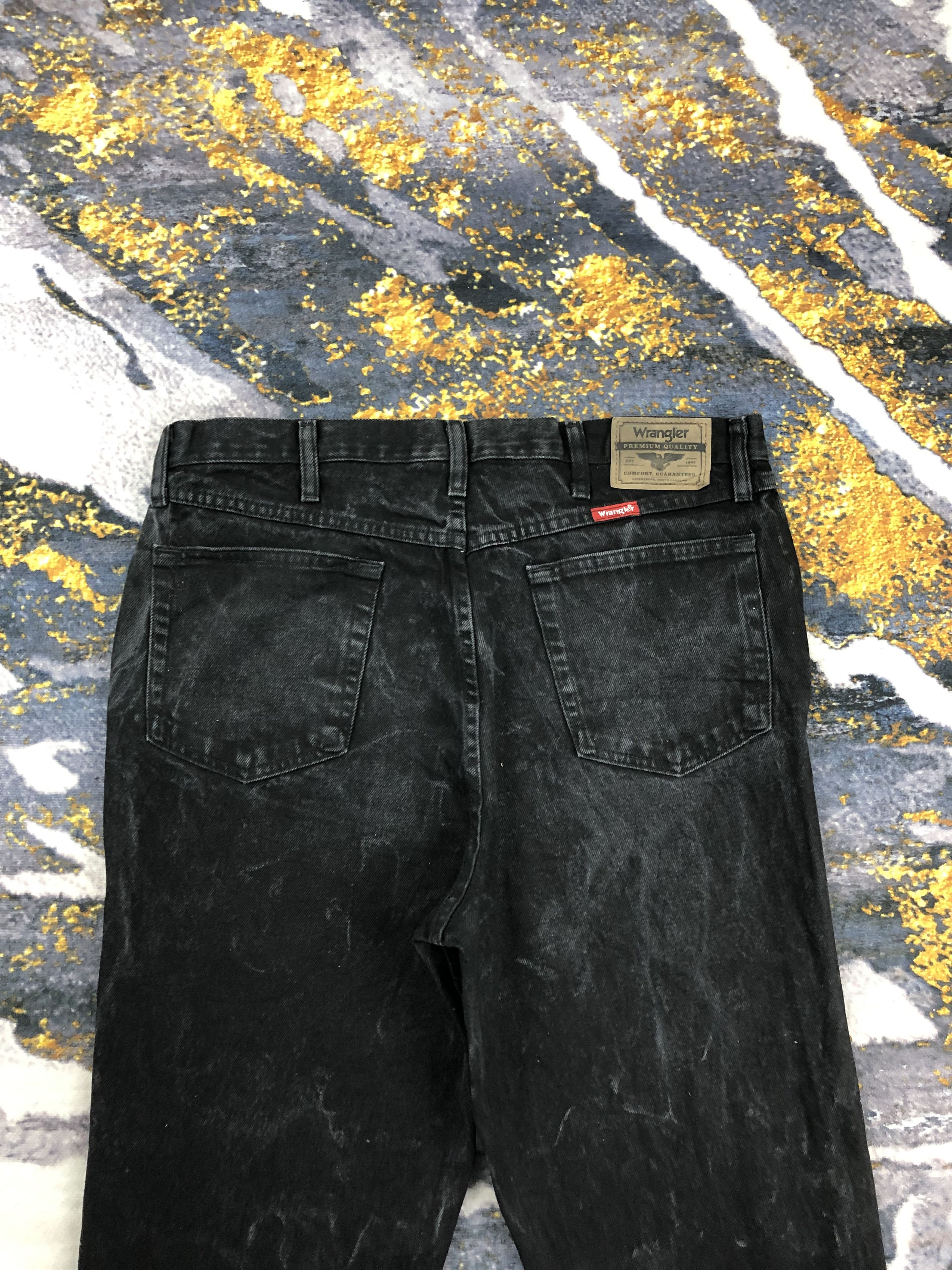 Wrangler Vintage Wrangler Black Denim DPP0266 Size US 35 - 4 Thumbnail