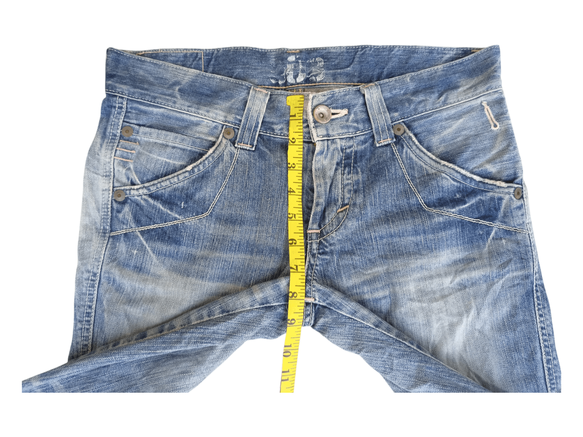 Edwin Edwin 503 Blue Trip Buckle Back Flare Jeans Size US 31 - 19 Thumbnail