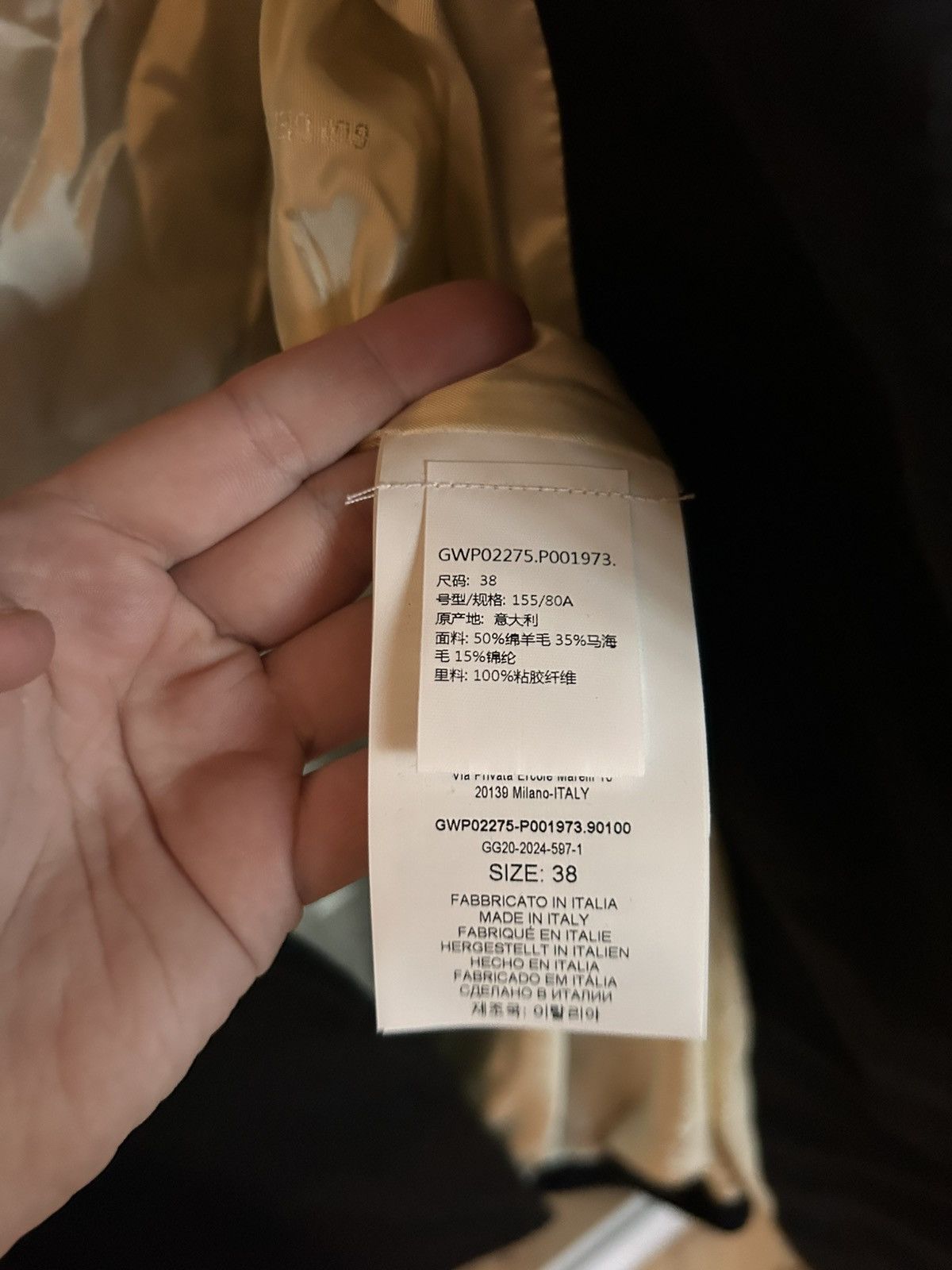 Golden Goose Golden Goose Single-Breasted Black Cocoon Coat Size S / US 4 / IT 40 - 7 Thumbnail