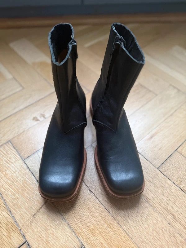 Maison Margiela Square-toe side-zip boots Size US 8 / EU 41 - 1 Thumbnail