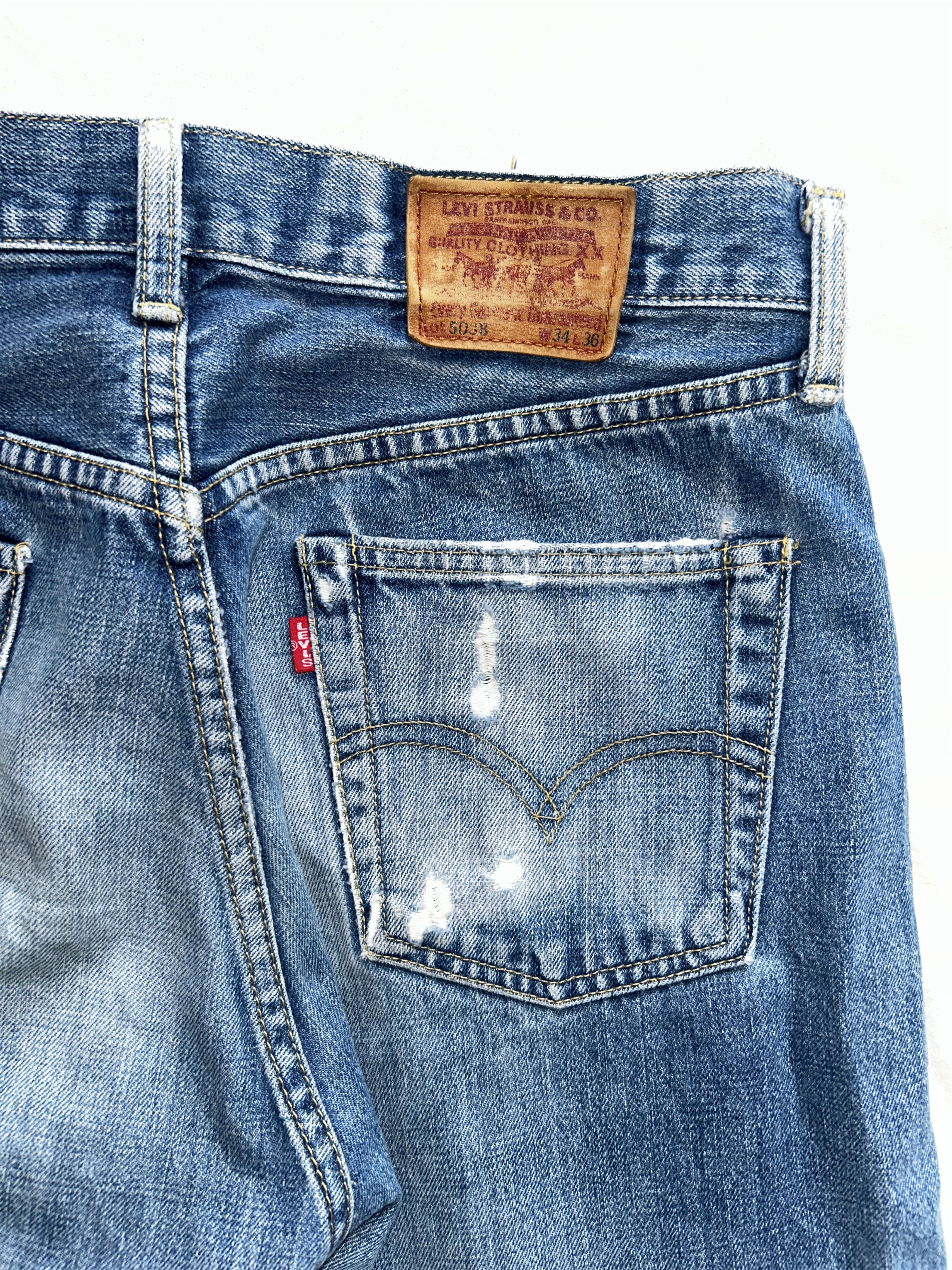 Levi's Vintage Rare Levis 503B Big E Redline Selvedge Denim Pants Size US 31 - 3 Thumbnail