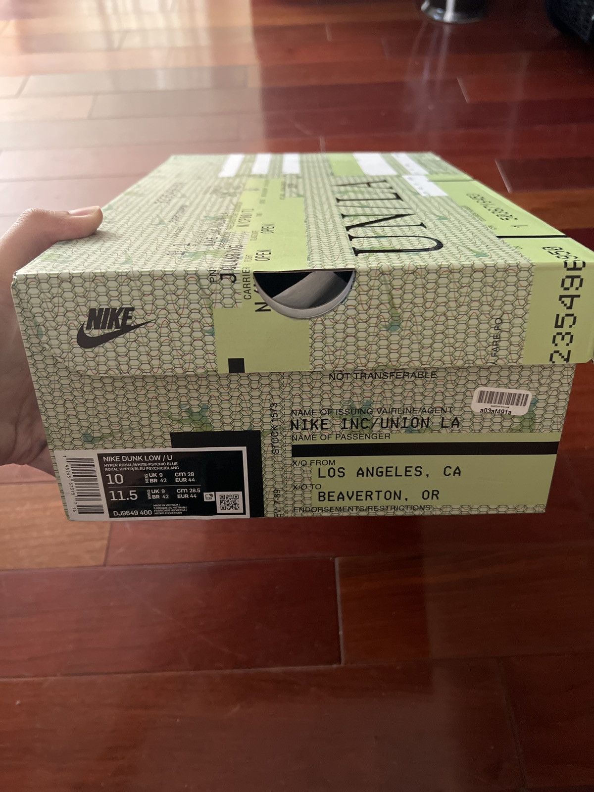 Nike Nike Passport Argon Dunks Size US 10 / EU 43 - 8 Thumbnail