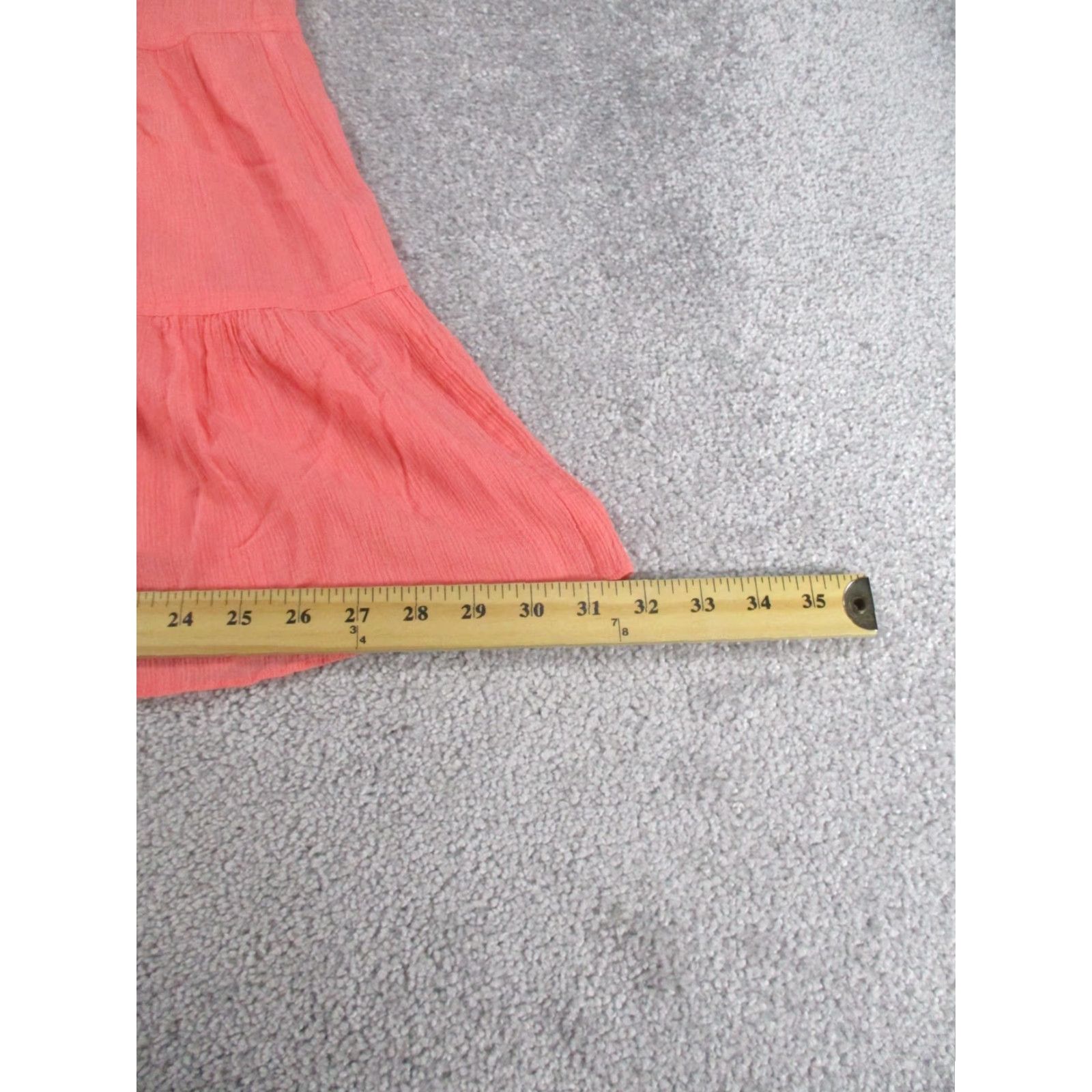 Theory Theory Skirt Womens 0 Pink Midi Cotton Silk Spandex Zipper Flare (Lightweight) Civic 90s? Size 25" / US 0 / IT 36 - 7 Thumbnail