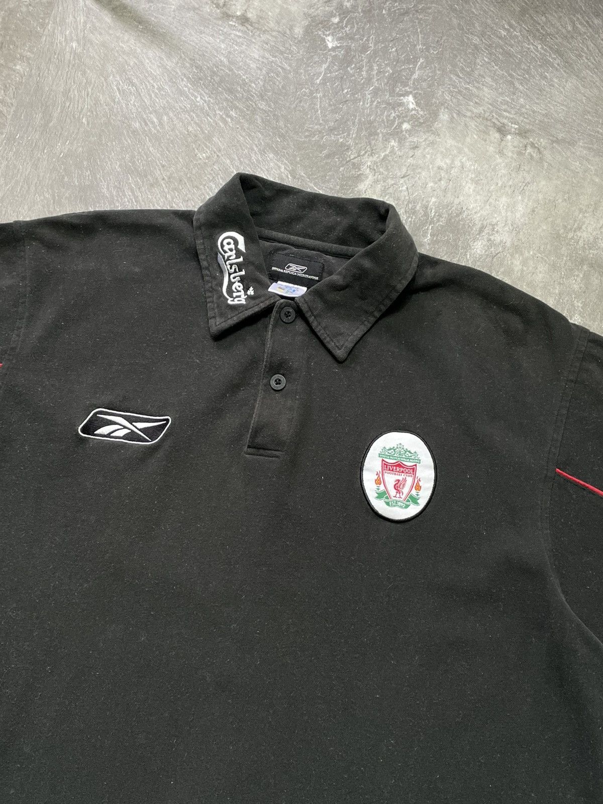 Reebok Reebok Liverpool Carlsberg Vintage Polo Football Jersey Size US L / EU 52-54 / 3 - 2 Thumbnail