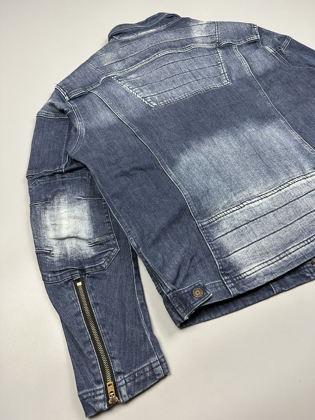 If Six Was Nine × Le Grande Bleu (L.G.B.) NWZ Next Workerz X Feildcore Cordura Denim Jacket Size US XXL / EU 58 / 5 - 8 Thumbnail