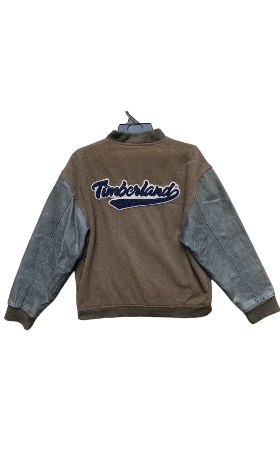 Leather Timberland Varsity Jacket Rare. Timberland Weathergear Leather Sleeve Varsity Jacket Grailed