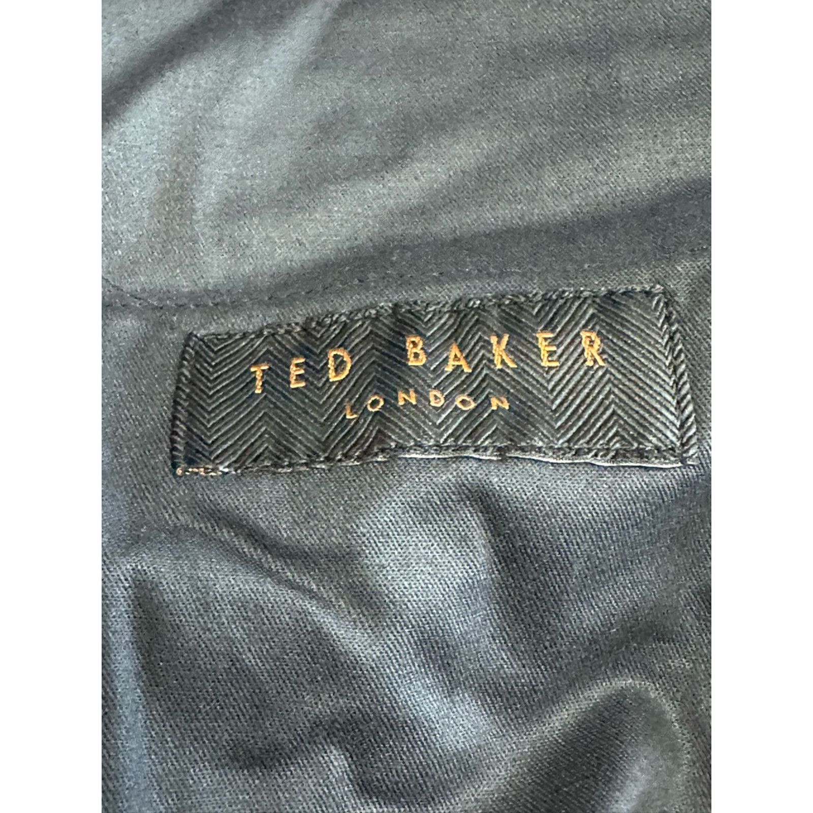 Ted Baker Ted Baker Chino Pants Blue Pockets Raw Hem Flat Front 38x38 Size US 38 / EU 54 - 7 Thumbnail