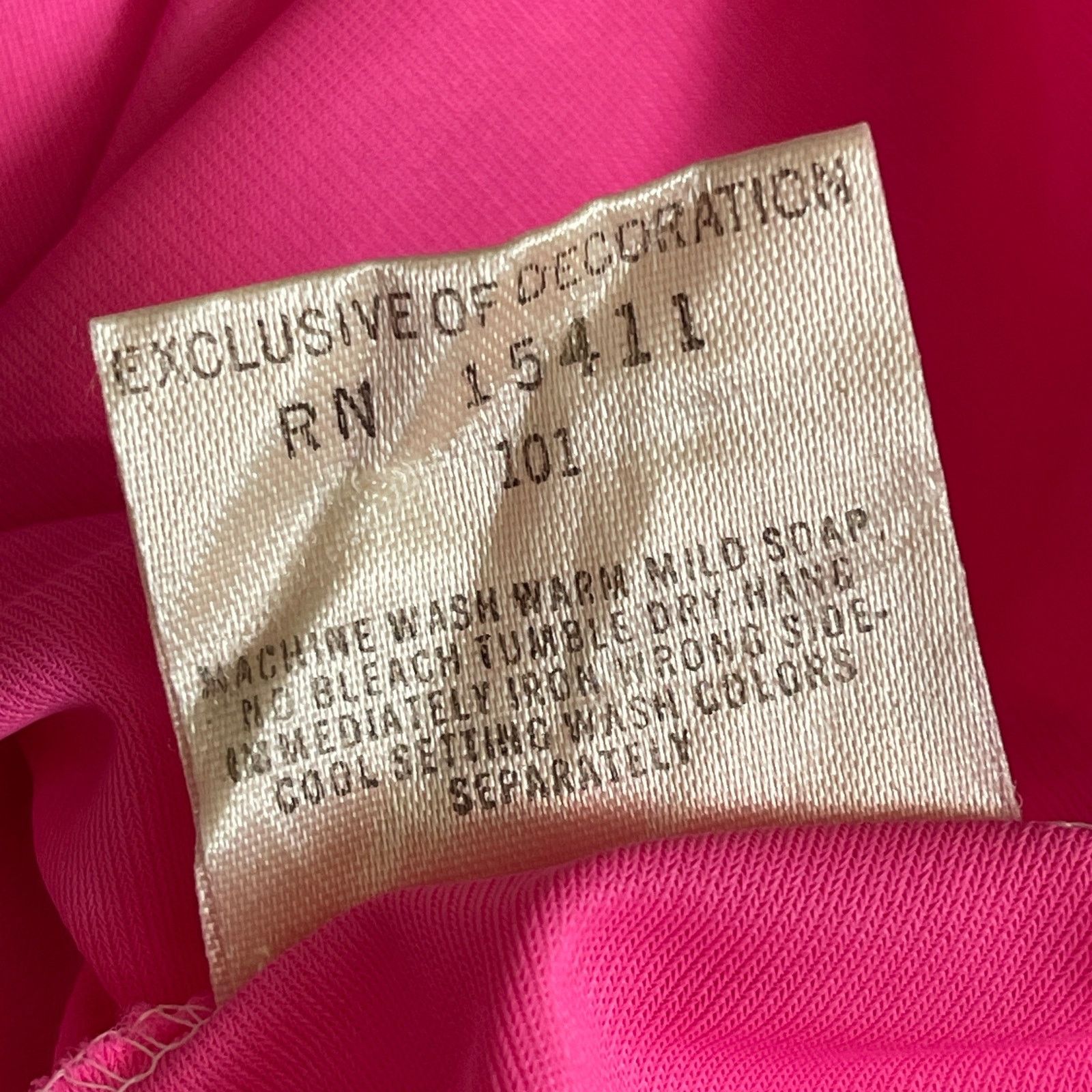 Other VINTAGE 70s Hot Pink Nightgown Size Small Size ONE SIZE - 5 Thumbnail
