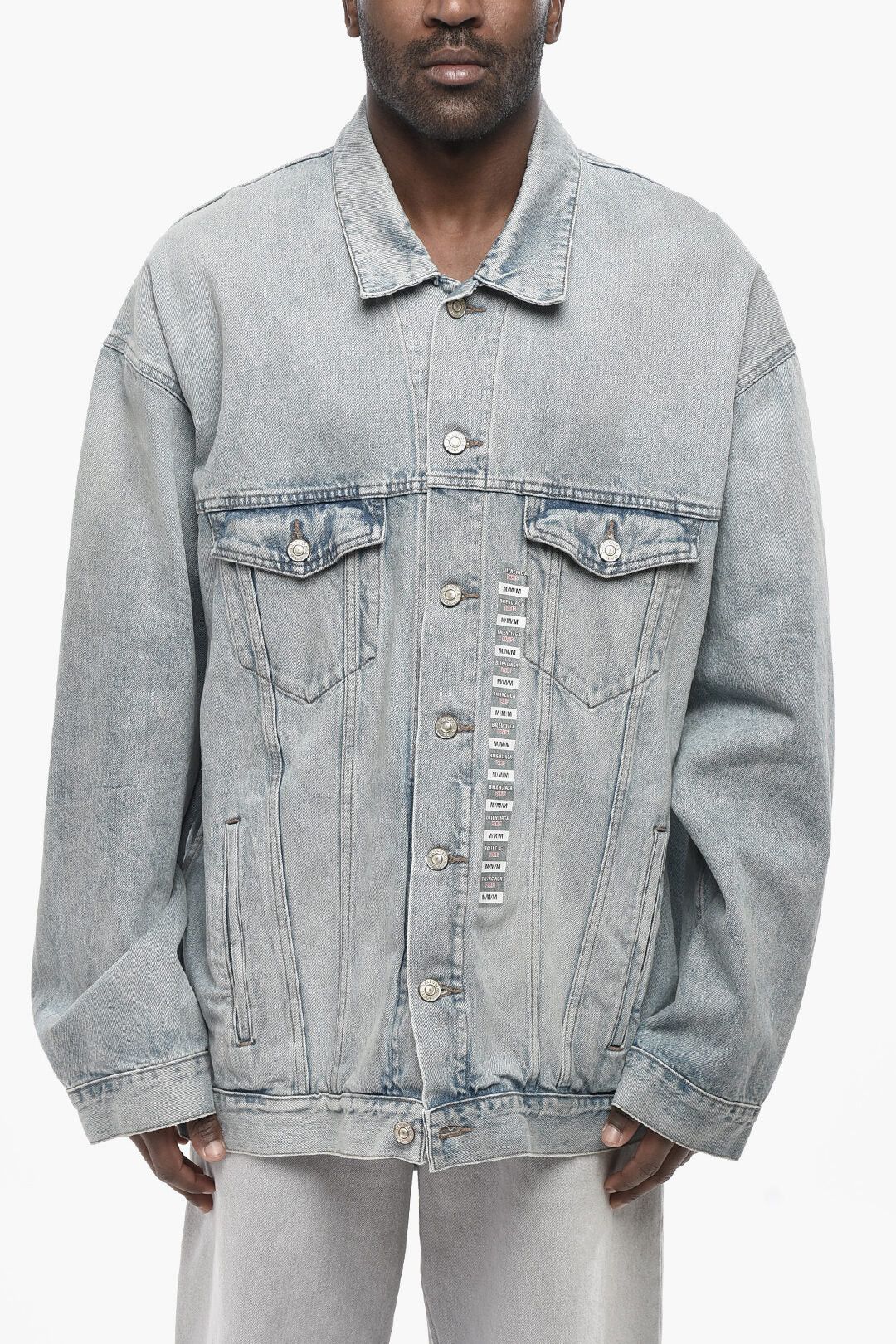 Balenciaga og1mm0426 Denim Jacket in Blue Size US M / EU 48-50 / 2 - 1 Thumbnail