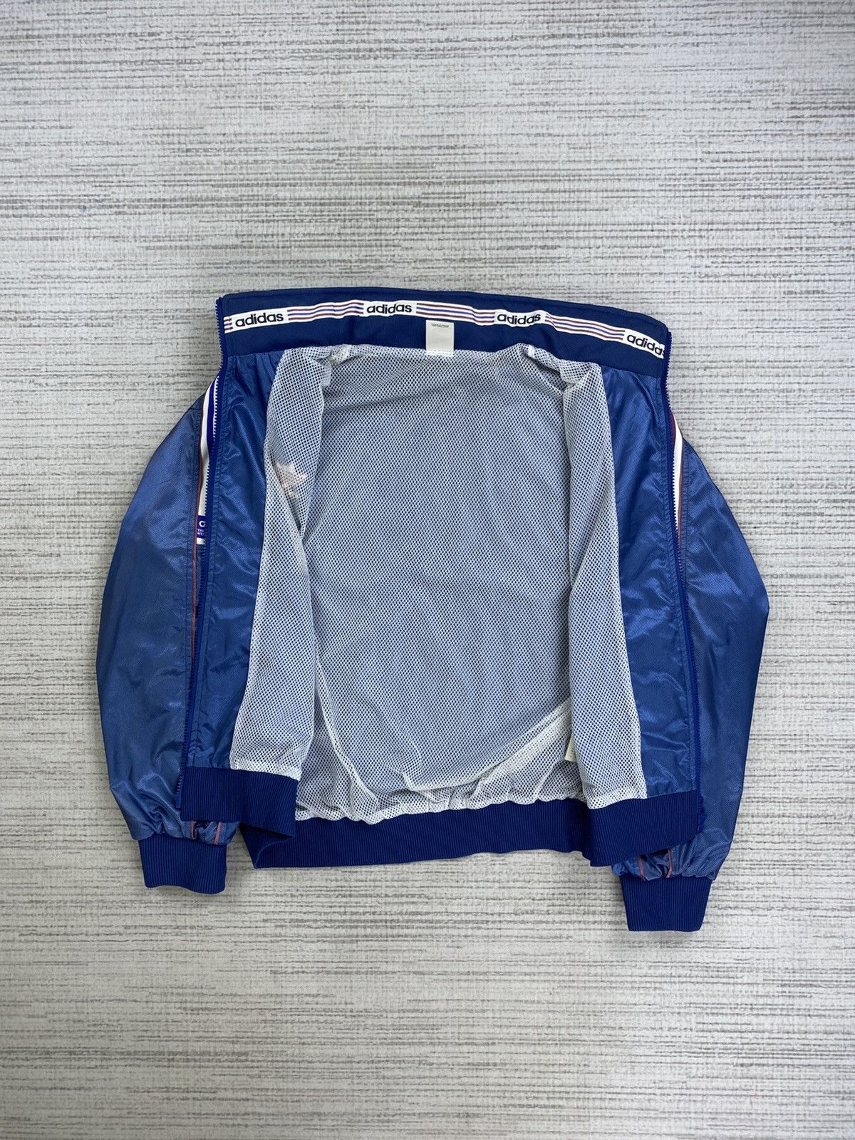 Adidas Vintage 90s Adidas Three Stripes Trefoil Zipper Jacket Size US L / EU 52-54 / 3 - 5 Thumbnail