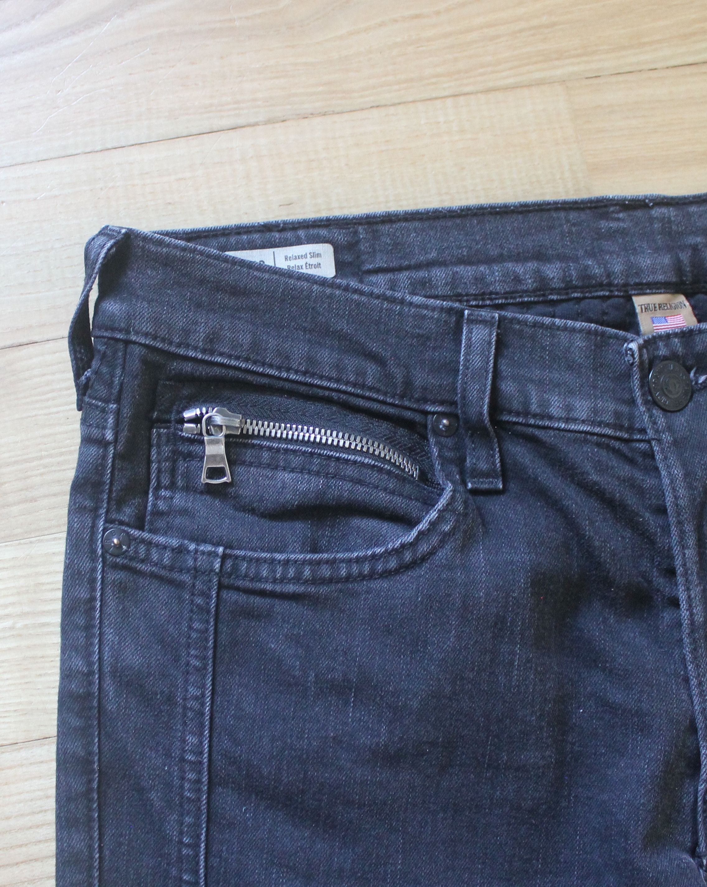 True Religion True Religion Geno Biker Denim Jeans Size US 33 - 5 Thumbnail