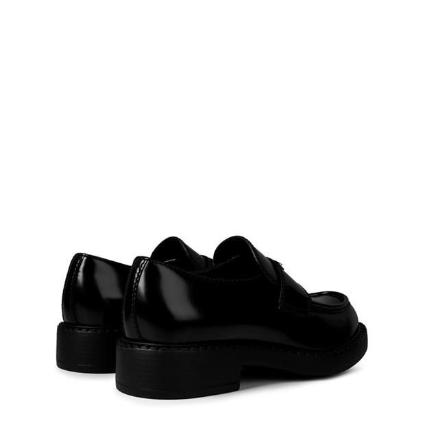 Prada Men'S Chocolate Leather Loafers Size US 8 / EU 41 - 5 Thumbnail