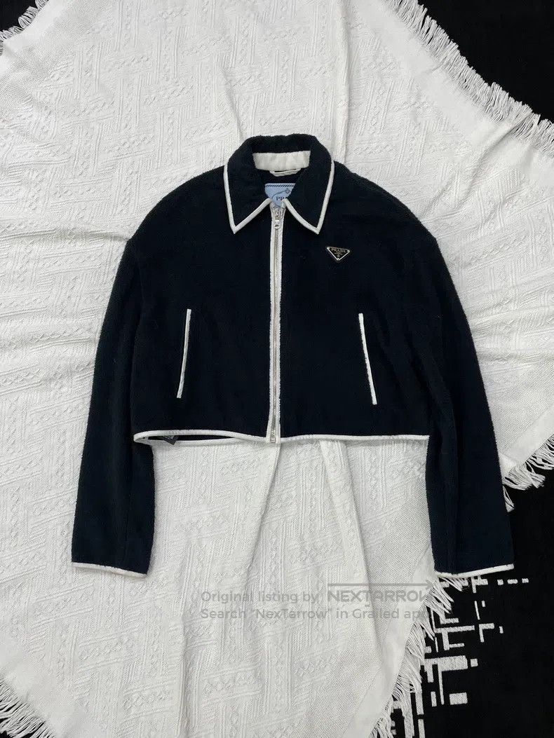 Prada Prada Black triangle towel jacket Size XS / US 0-2 / IT 36-38 - 1 Thumbnail