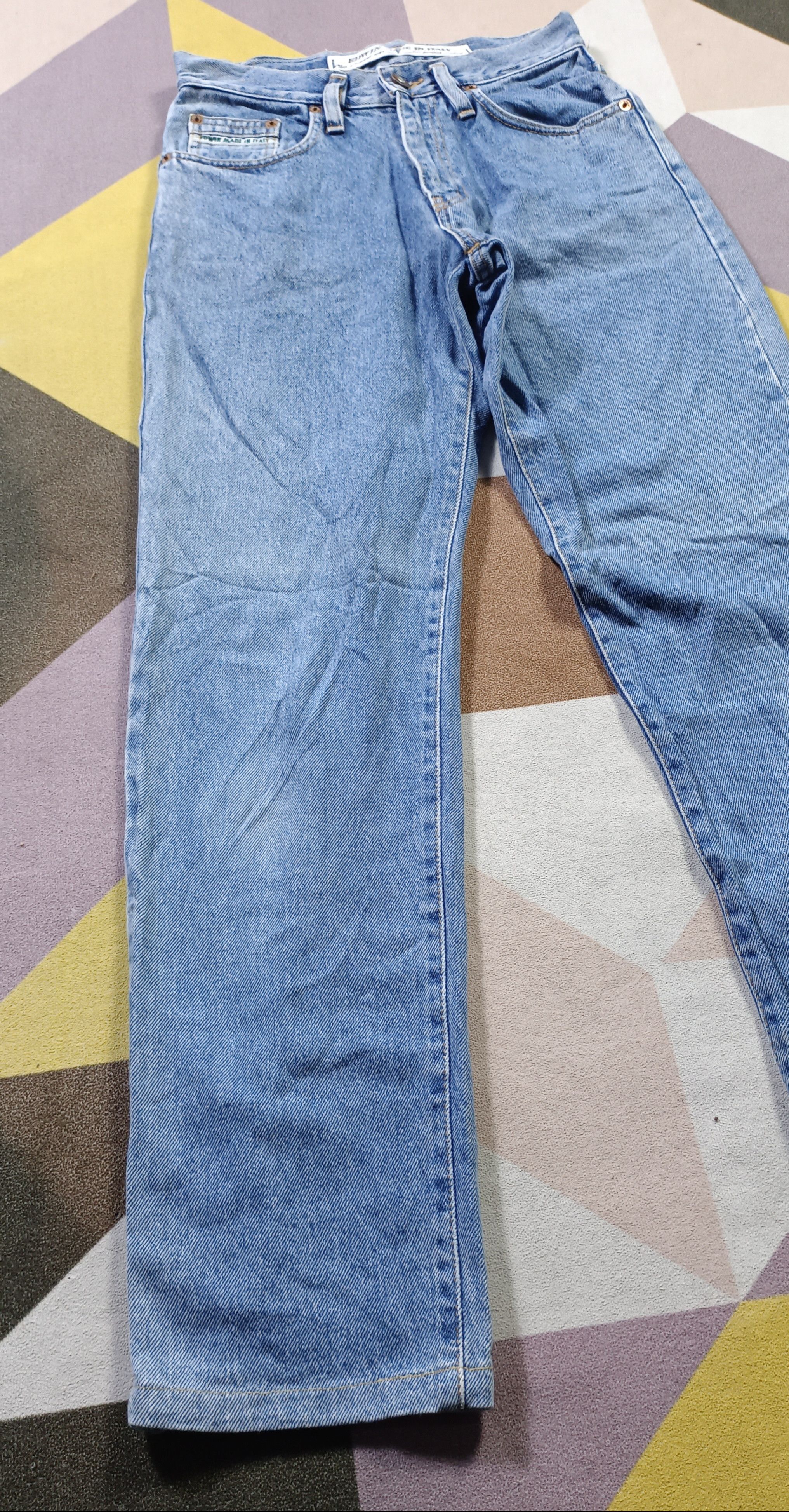 Edwin × Vintage Vintage💥 EDWIN made in Italy Distressed Jeans Size US 27 - 8 Thumbnail