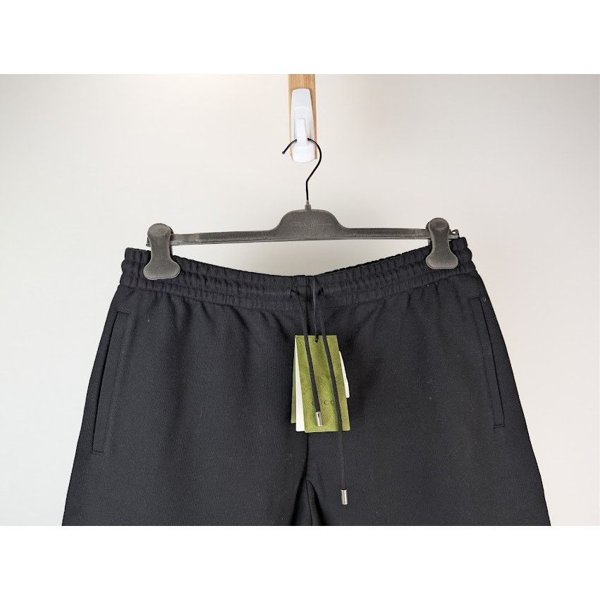 Gucci o1rshd1 Light Felted Cotton Jersey Jogging Pant in Black Size US 38 / EU 54 - 4 Thumbnail