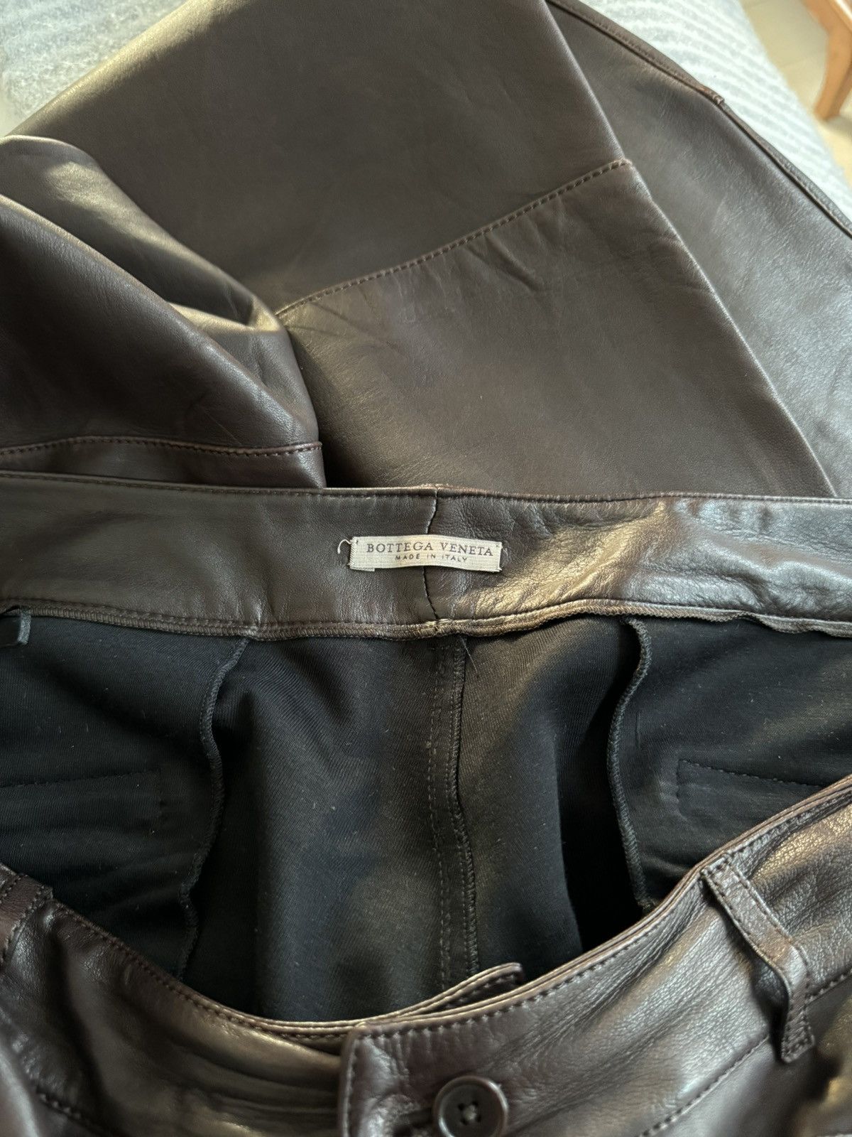 Bottega Veneta FW12 Brown Leather Pants 52 Size US 36 / EU 52 - 17 Thumbnail