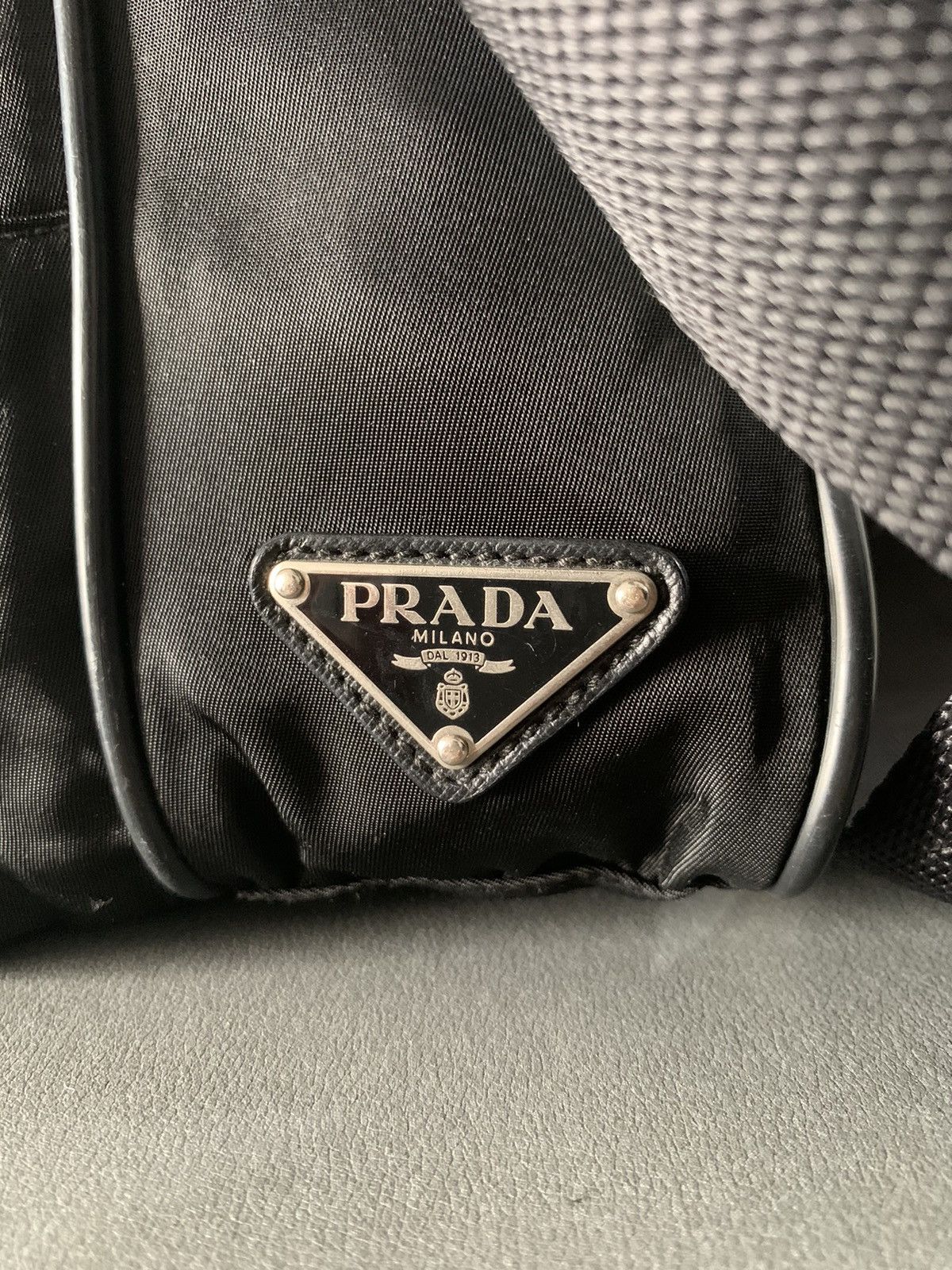 Prada × Vintage Vintage Prada Black Medium Sling Crossbody Bag Size ONE SIZE - 9 Thumbnail