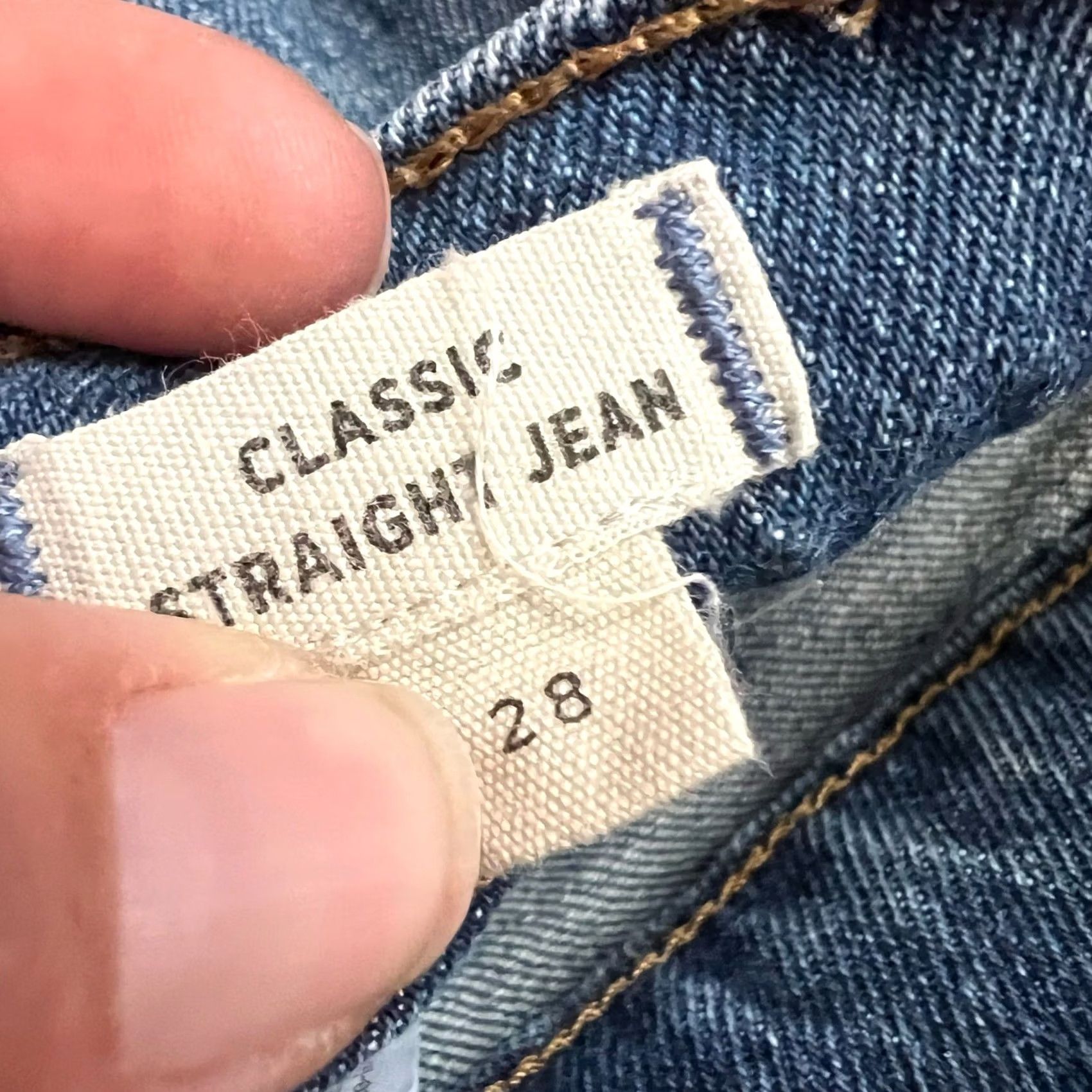 Madewell Madewell Jeans Womens 28 Regular Blue Classic Straight High Rise Whisker Crop Womens) Size 28" / US 6 / IT 42 - 5 Thumbnail