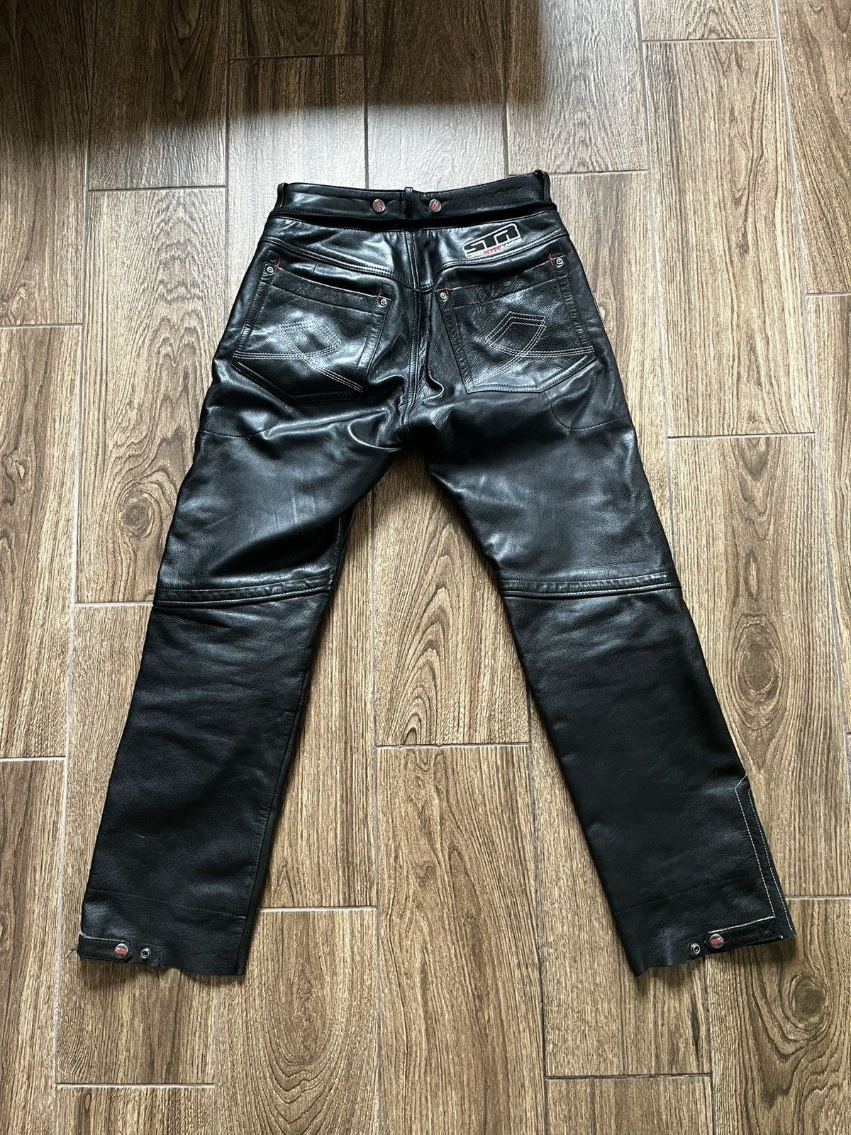 Vintage Lindstrands leather motocross pants Size US 33 - 2 Thumbnail
