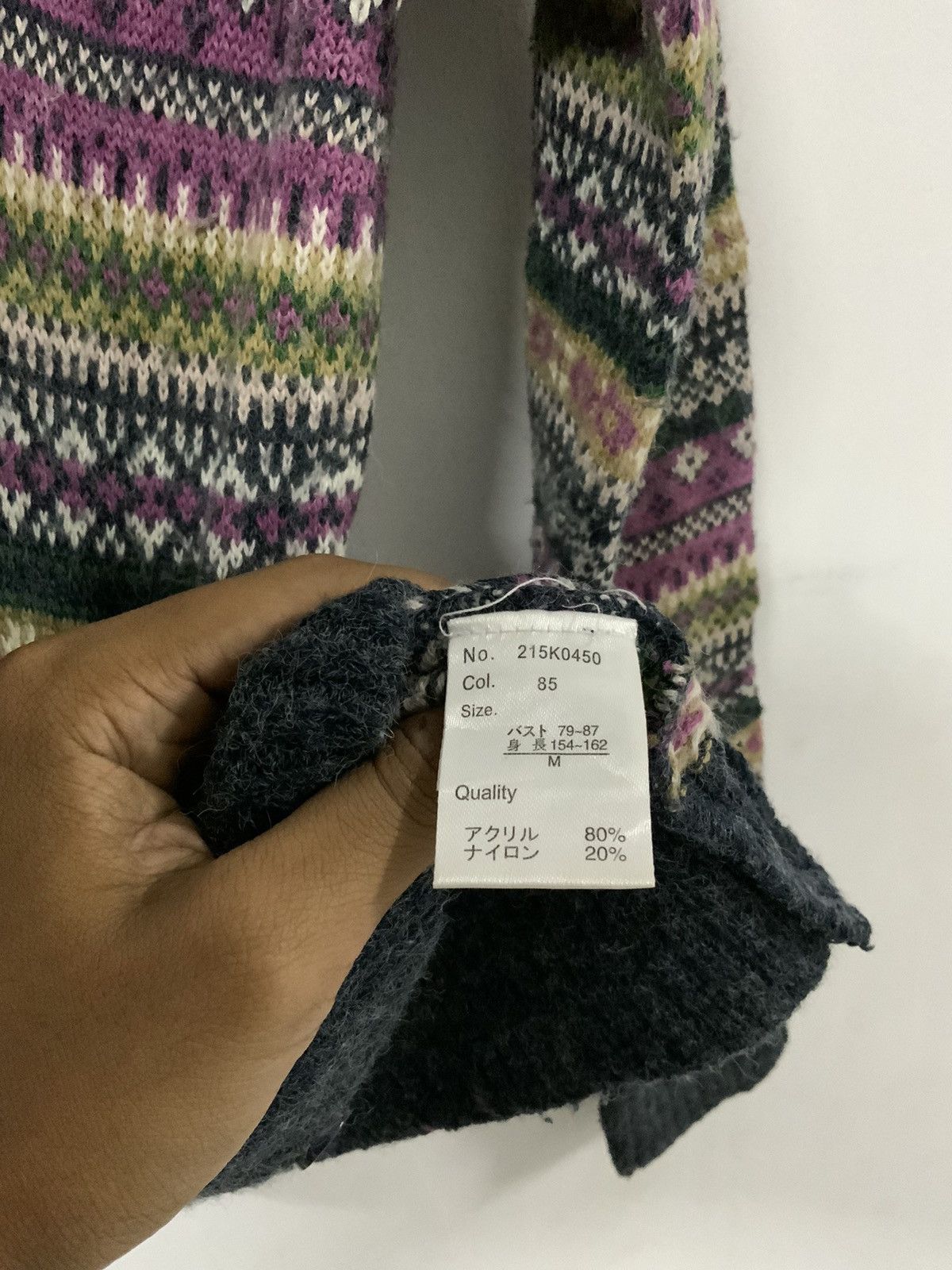 Japanese Brand Clessidra Native Avant Garde Handknit Knit Sweater Size US M / EU 48-50 / 2 - 8 Thumbnail
