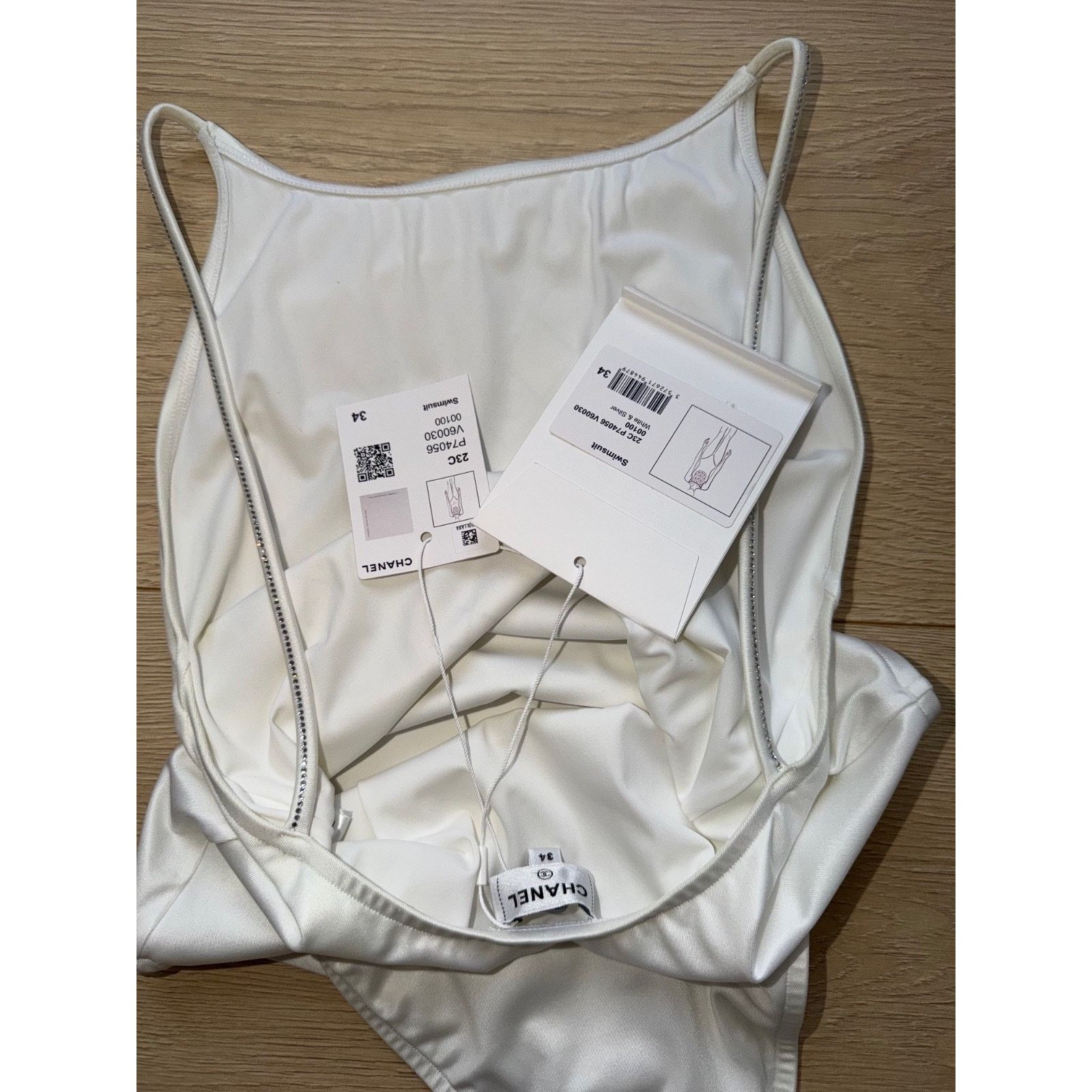 Chanel Logo One Piece Swimsuit Runway Bathingsuit 34 Size XXS / US 00 / IT 34 - 12 Thumbnail