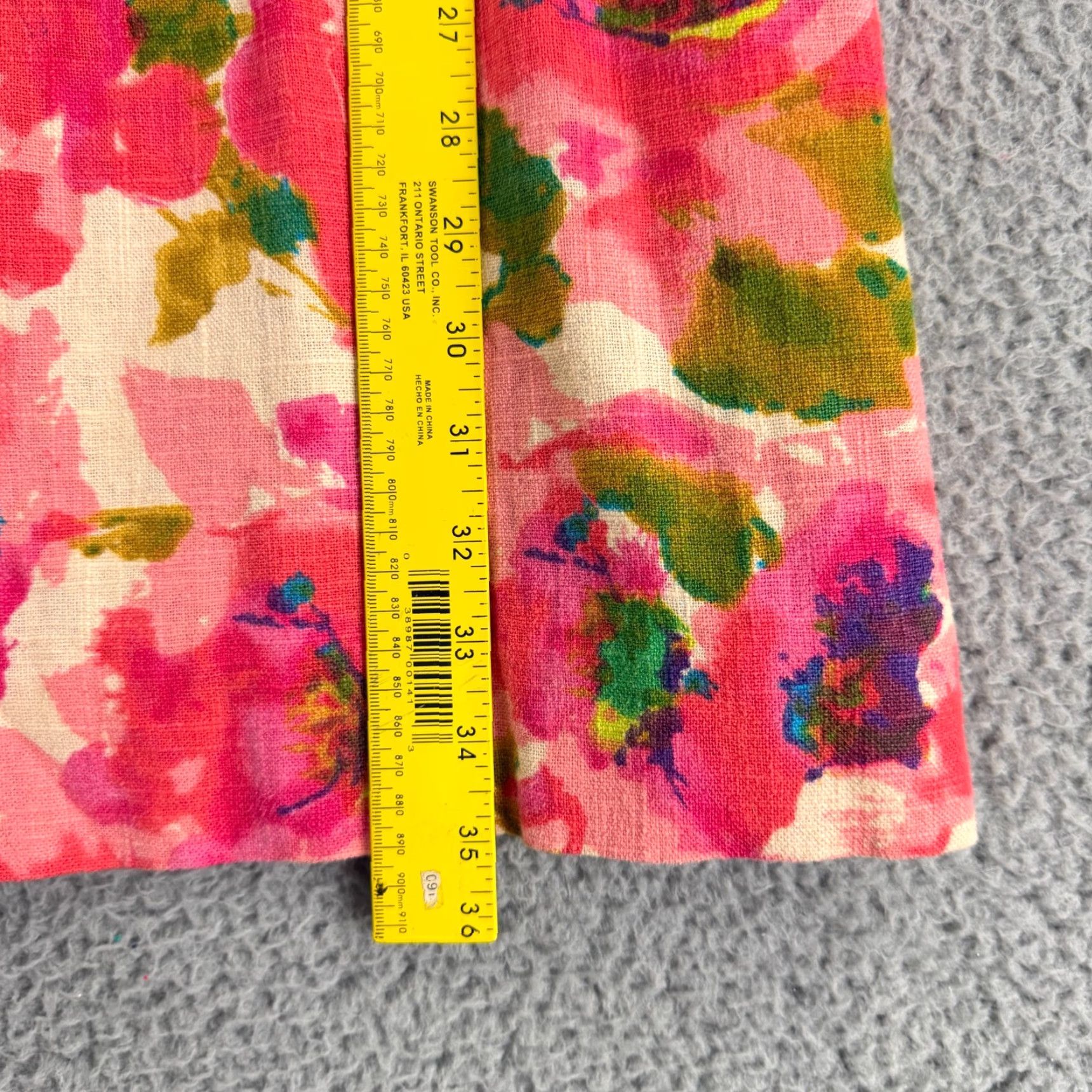 Anthropologie Anthropologie Postage Stamp Dress Womens Size 10 Pink Floral Linen Blend Lined Dress Size L / US 10 / IT 46 - 5 Thumbnail