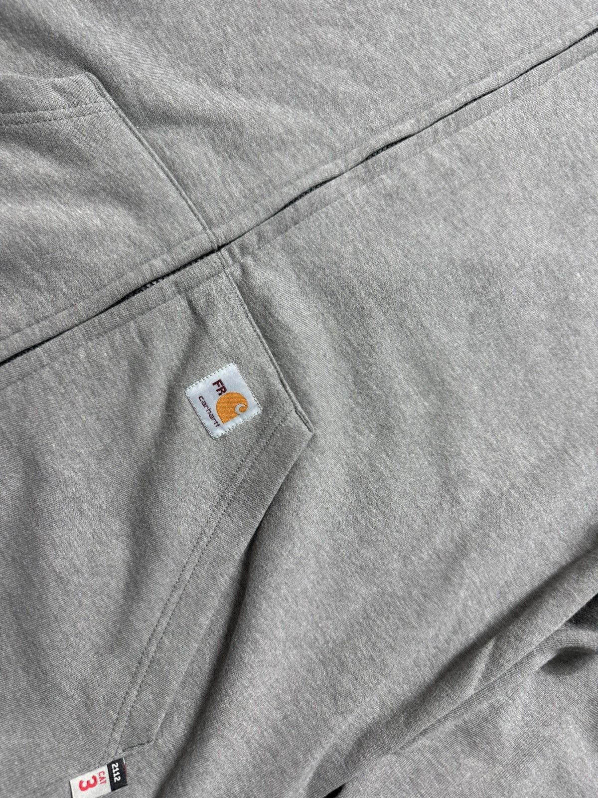 Carhartt Carhartt New Grey Full Zip Hoodie Size L Vintage Size US L / EU 52-54 / 3 - 5 Thumbnail