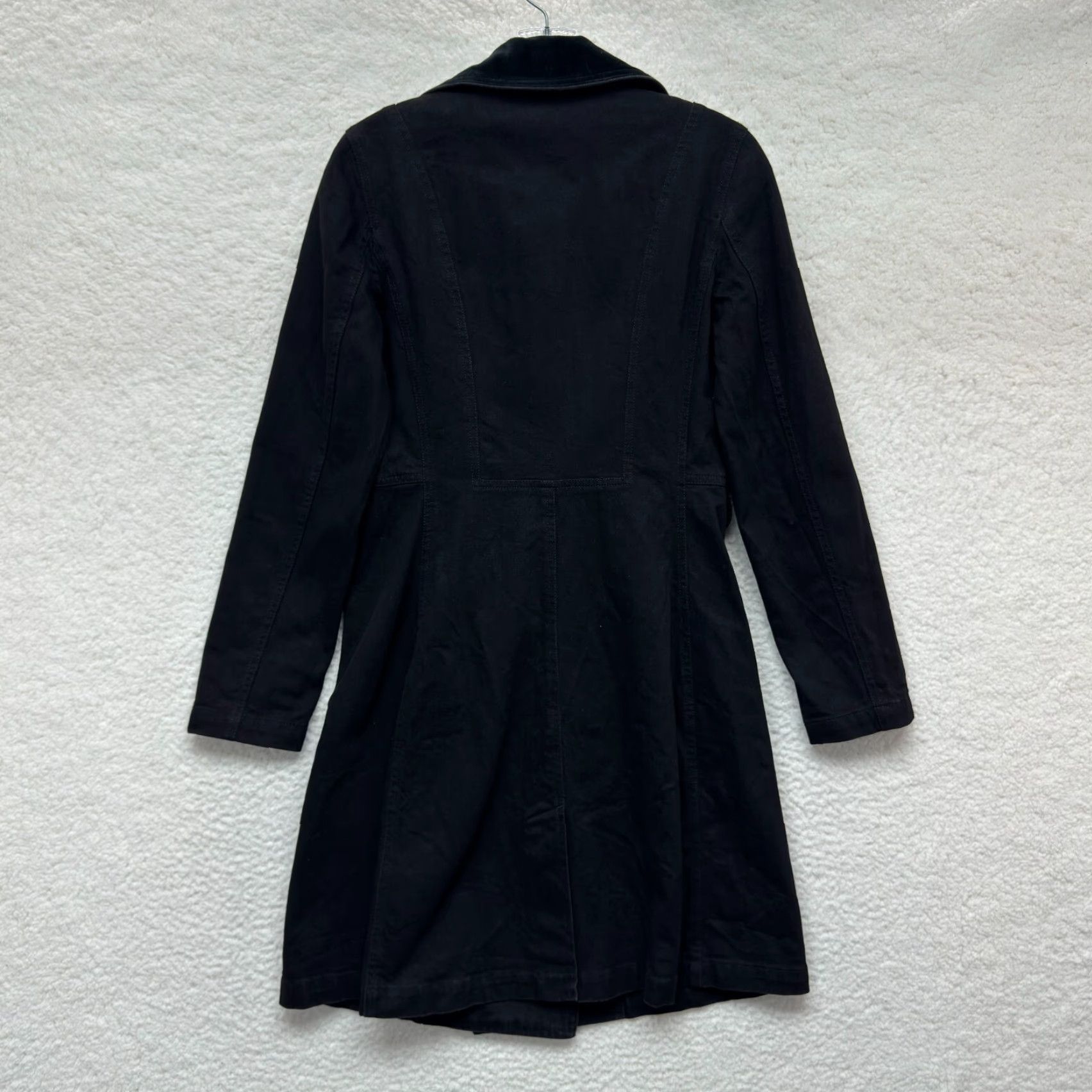 Ralph Lauren VINTAGE Lauren Ralph Lauren LRL Coat Women Double Breast Military Crest Velvet Collar XS Black Coat Overcoat Boys? Size XS / US 0-2 / IT 36-38 - 3 Thumbnail