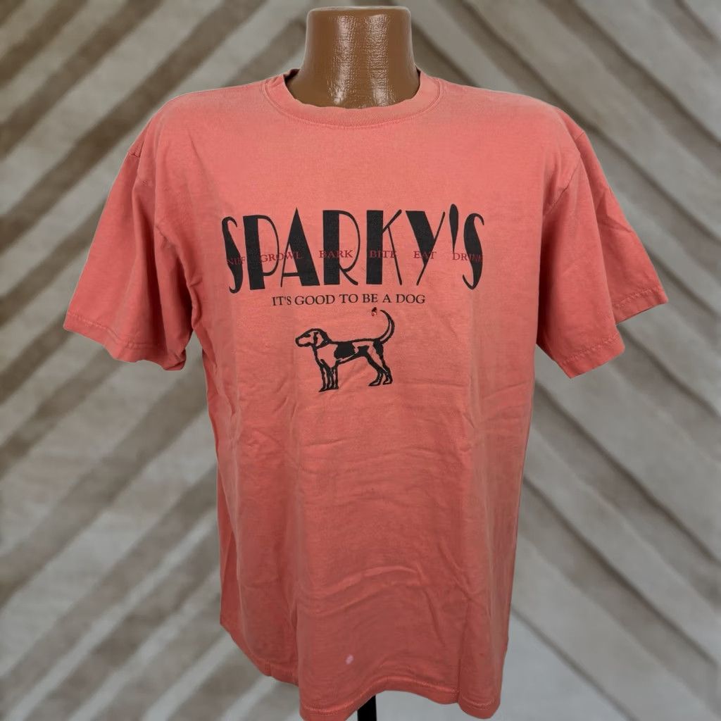 Anvil VINTAGE Anvil Bar Shirt Mens L Pink 1990s T-Shirt Funny Distressed Size US L / EU 52-54 / 3 - 1 Thumbnail