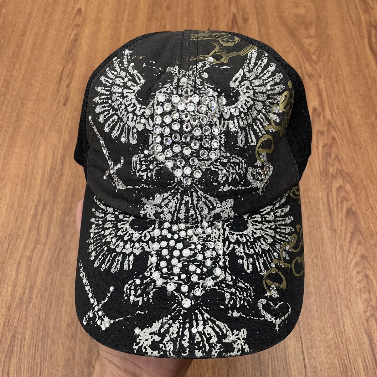 If Six Was Nine × Japanese Brand × Le Grande Bleu (L.G.B.) Black eagle crystal hat ifsixwasnine styled Size ONE SIZE - 3 Thumbnail