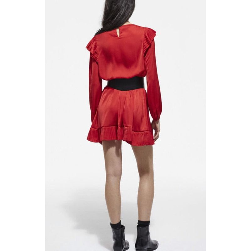 The Kooples The Kooples “Short red dress” pleated ruffle mini dress M Size M / US 6-8 / IT 42-44 - 4 Thumbnail