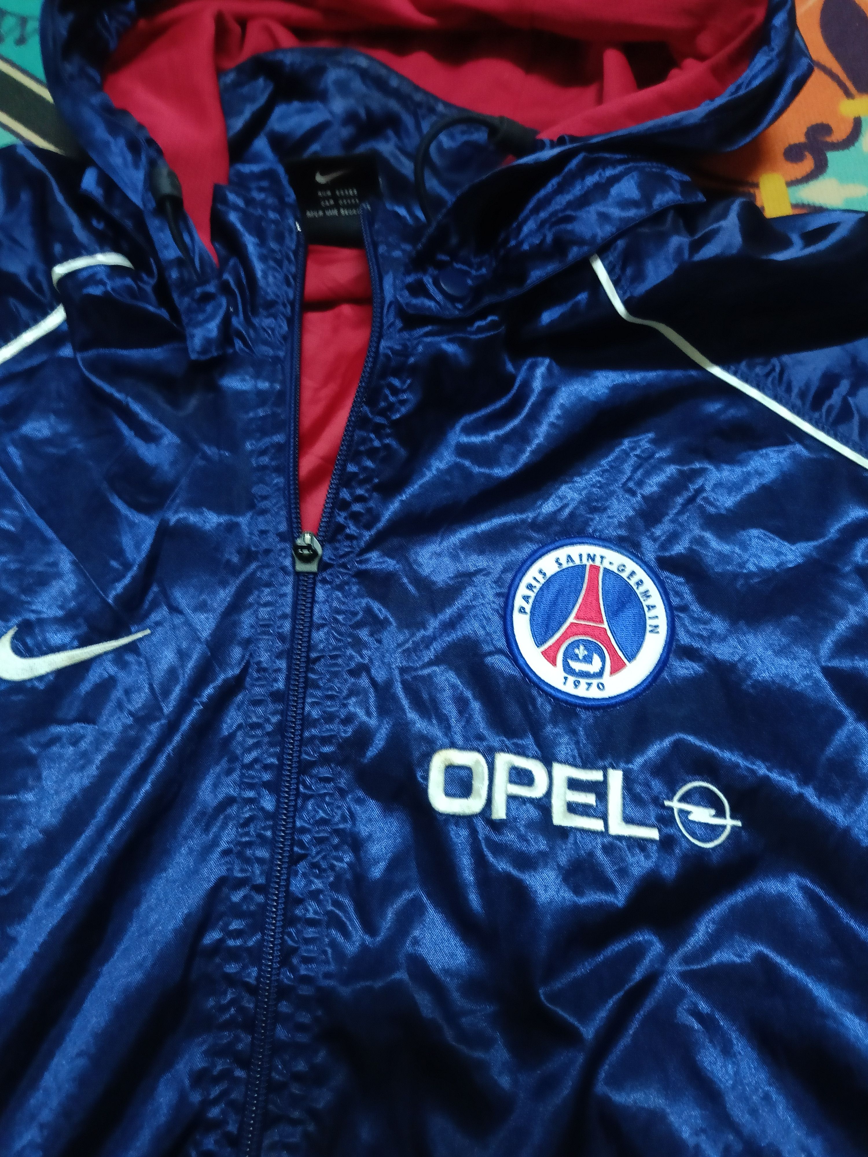 Nike 90s PSG Nike track suit vintage navy pants windbreaker Size US XL / EU 56 / 4 - 6 Thumbnail